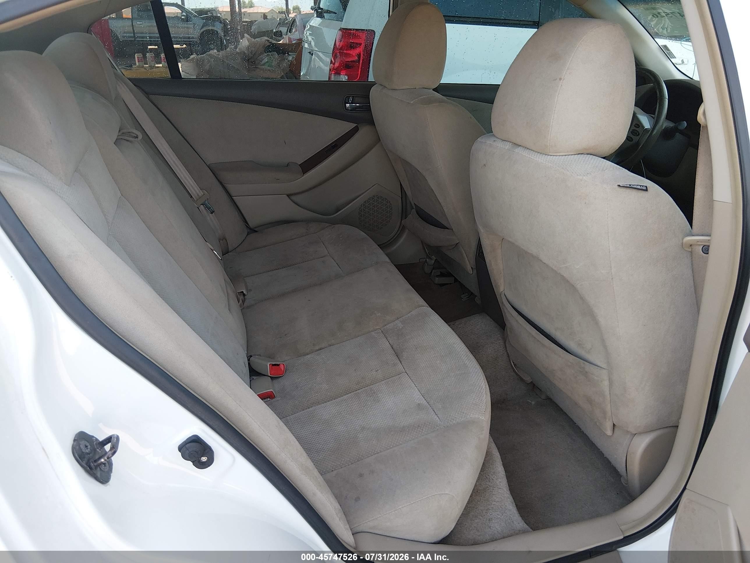 2009 Nissan Altima 2.5 S Белый vin: 1N4AL21E19N419076