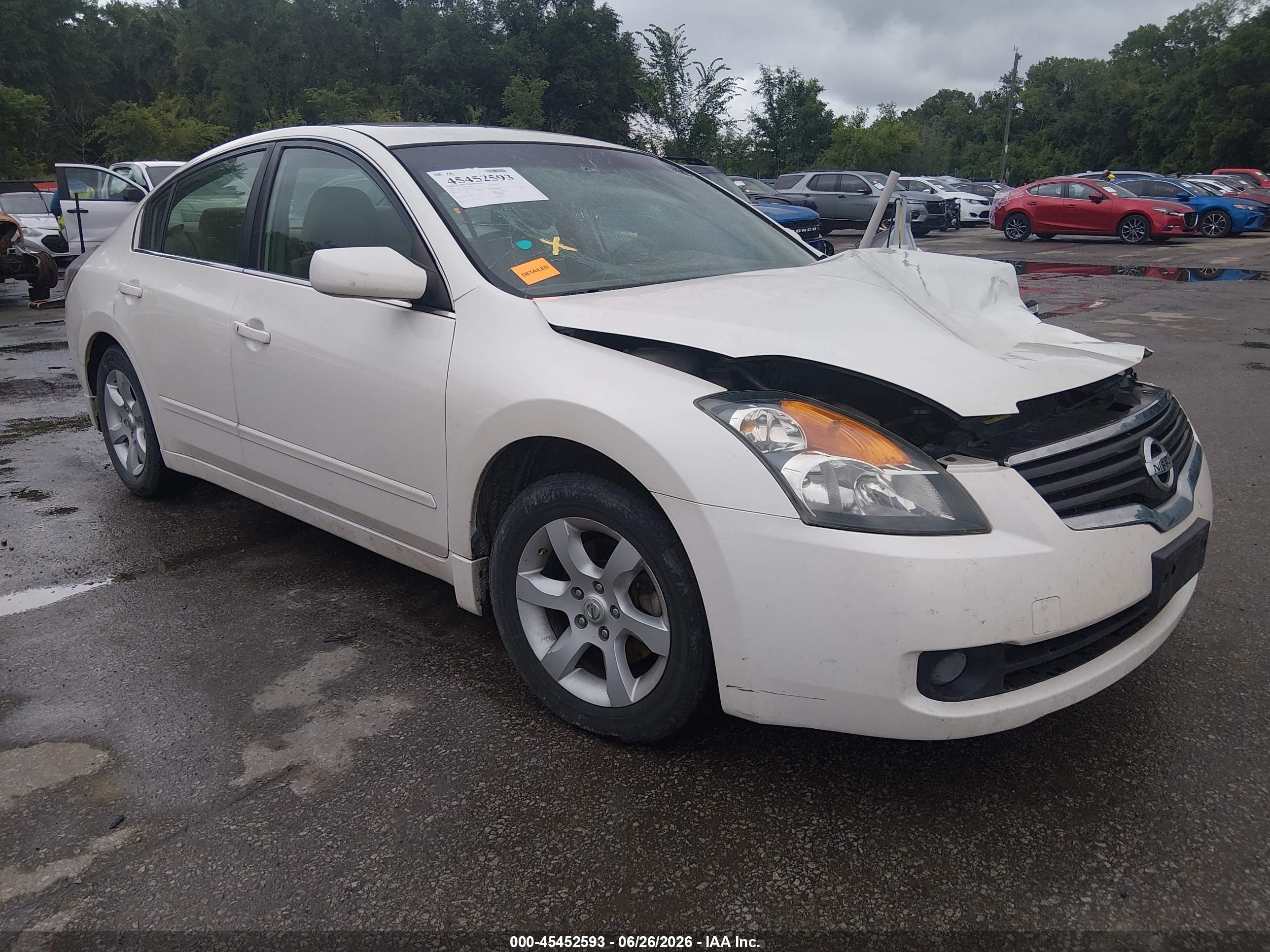 2009 Nissan Altima 2.5 S White vin: 1N4AL21E19N437755