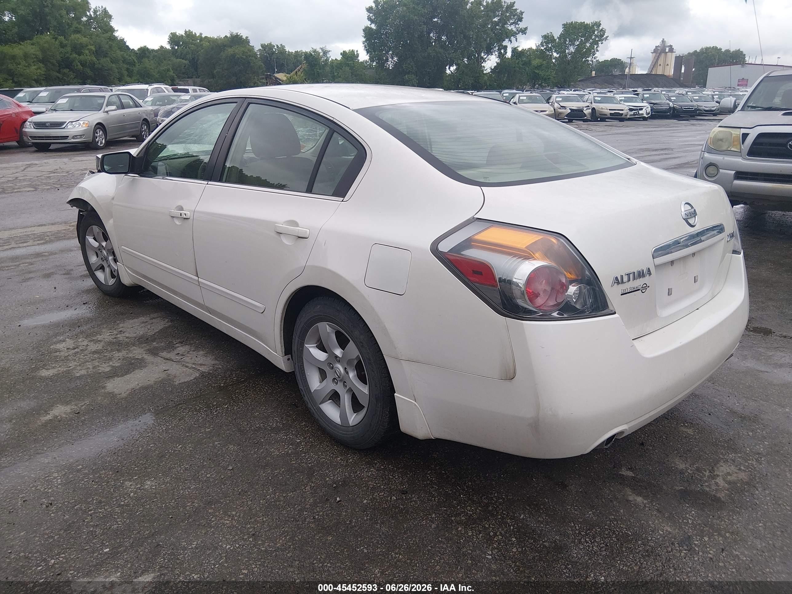 2009 Nissan Altima 2.5 S White vin: 1N4AL21E19N437755