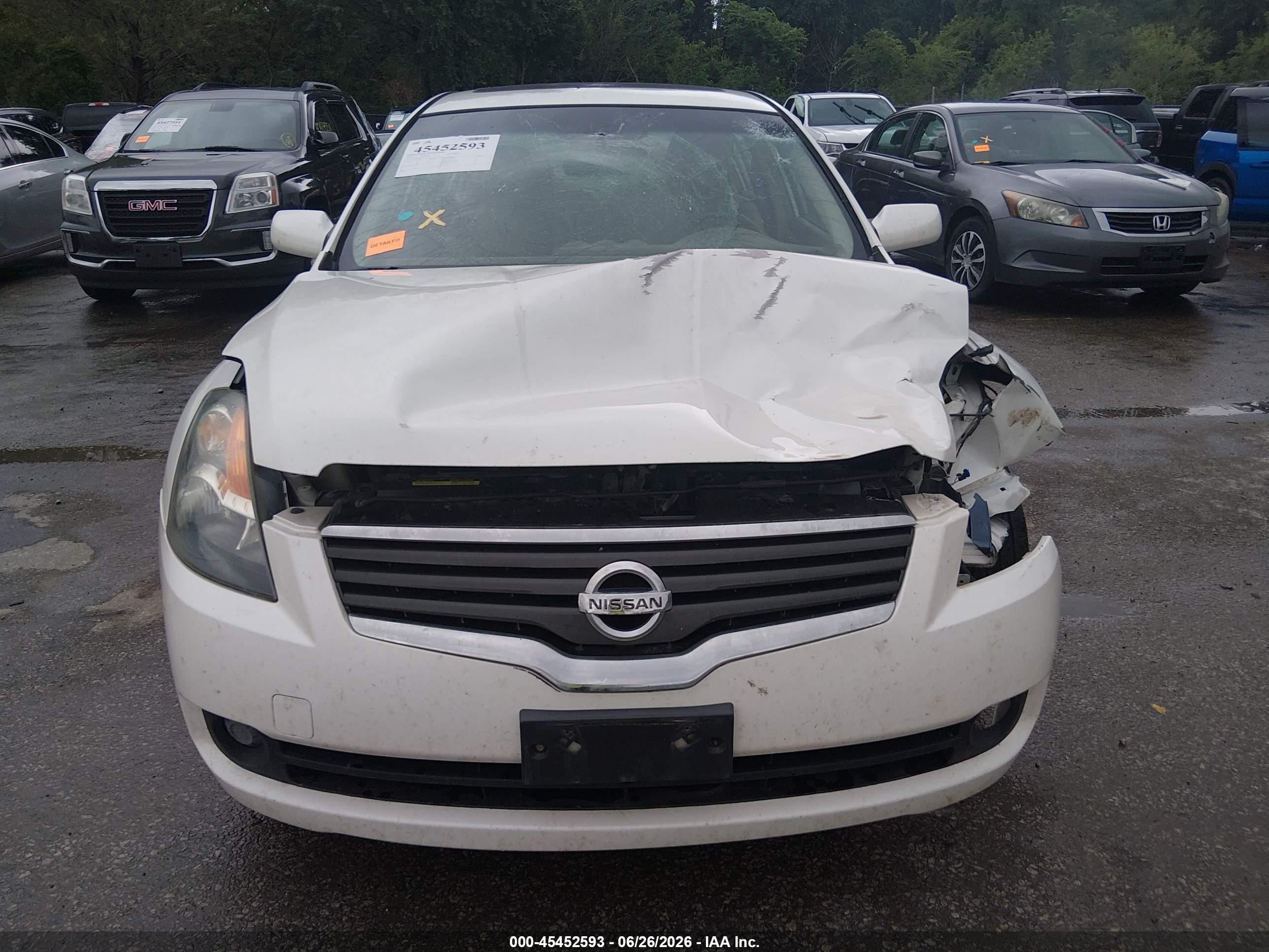 2009 Nissan Altima 2.5 S White vin: 1N4AL21E19N437755