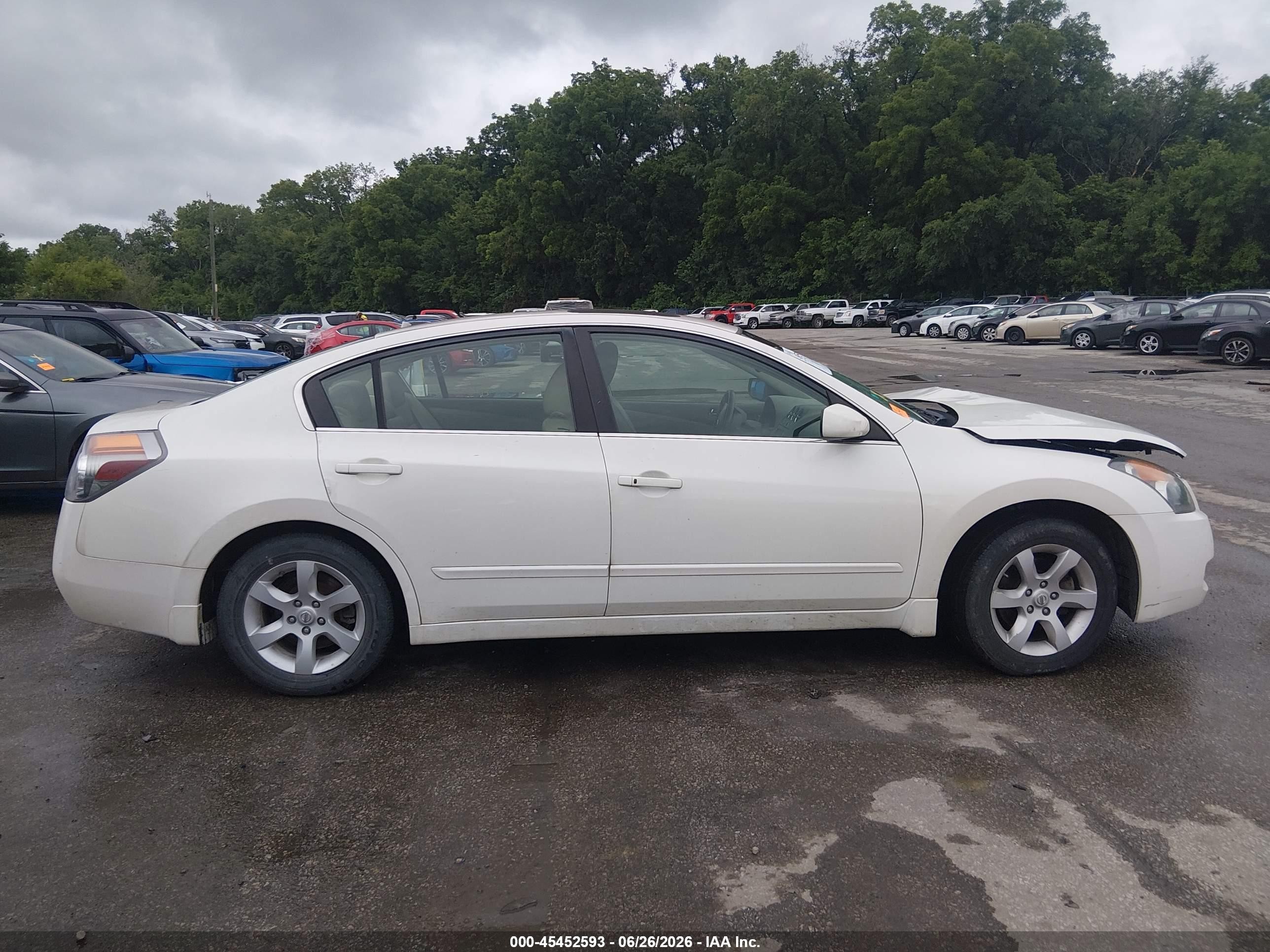 2009 Nissan Altima 2.5 S White vin: 1N4AL21E19N437755
