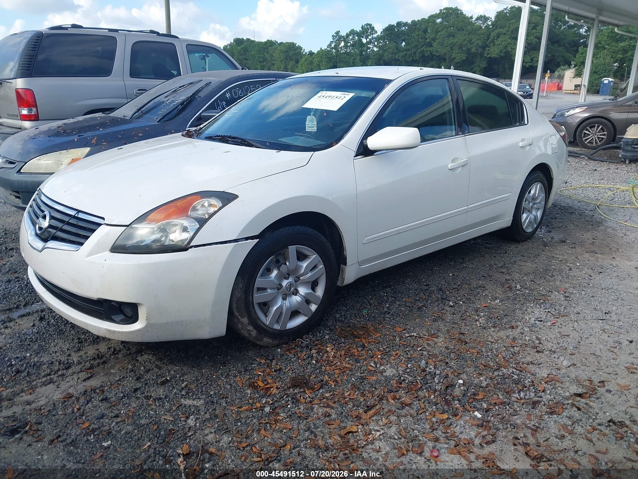 2009 Nissan Altima 2.5 White vin: 1N4AL21E19N440963