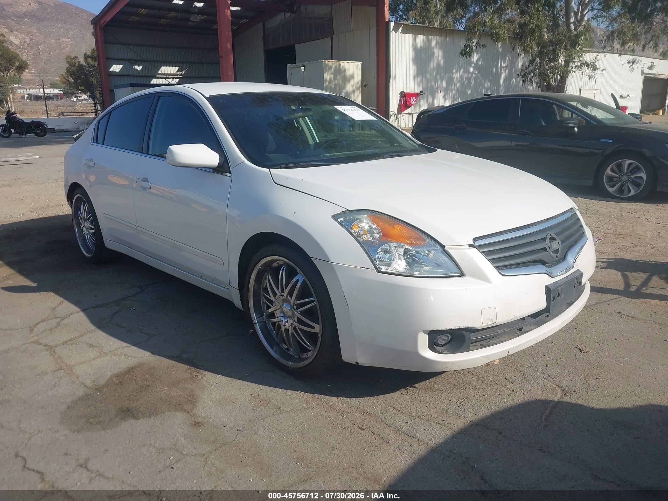 2009 Nissan Altima 2.5 S White vin: 1N4AL21E19N450859