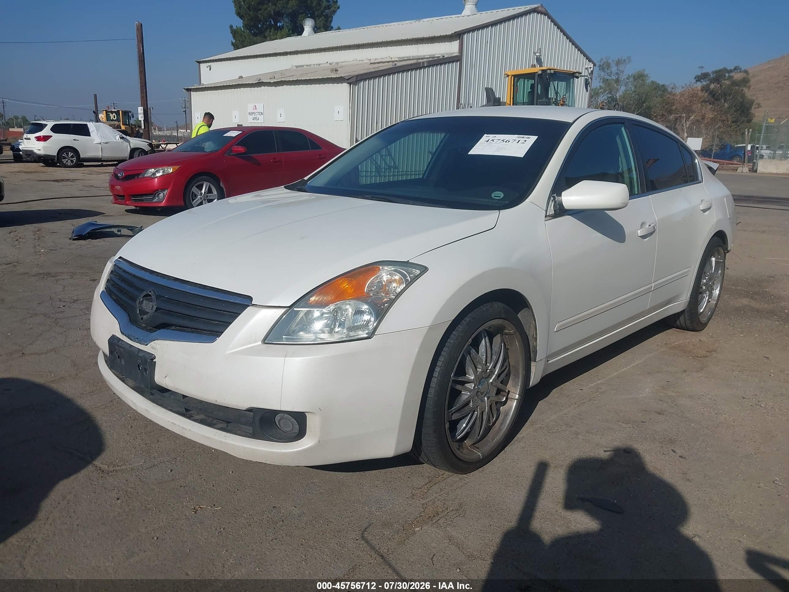 2009 Nissan Altima 2.5 S White vin: 1N4AL21E19N450859