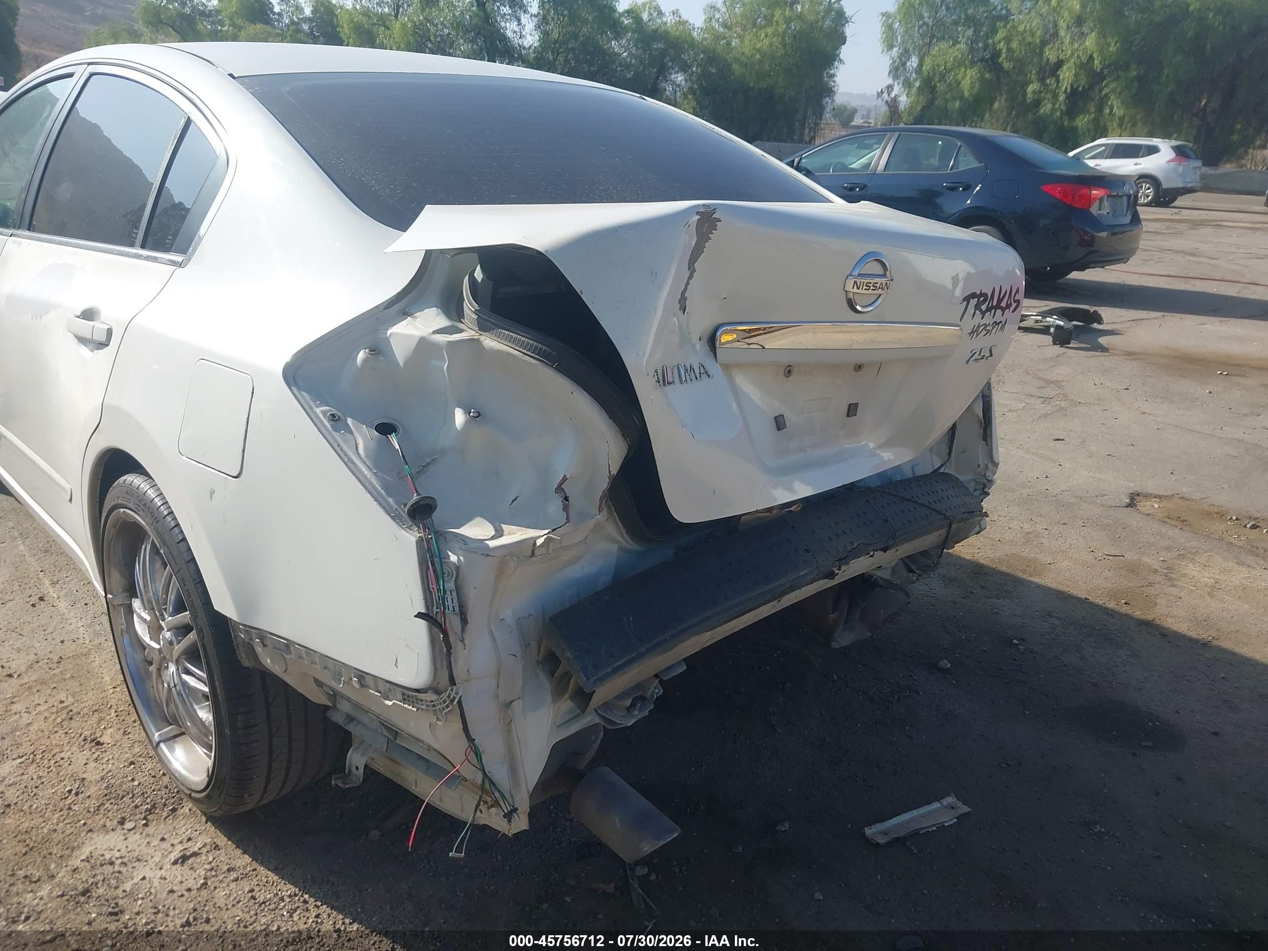 2009 Nissan Altima 2.5 S White vin: 1N4AL21E19N450859