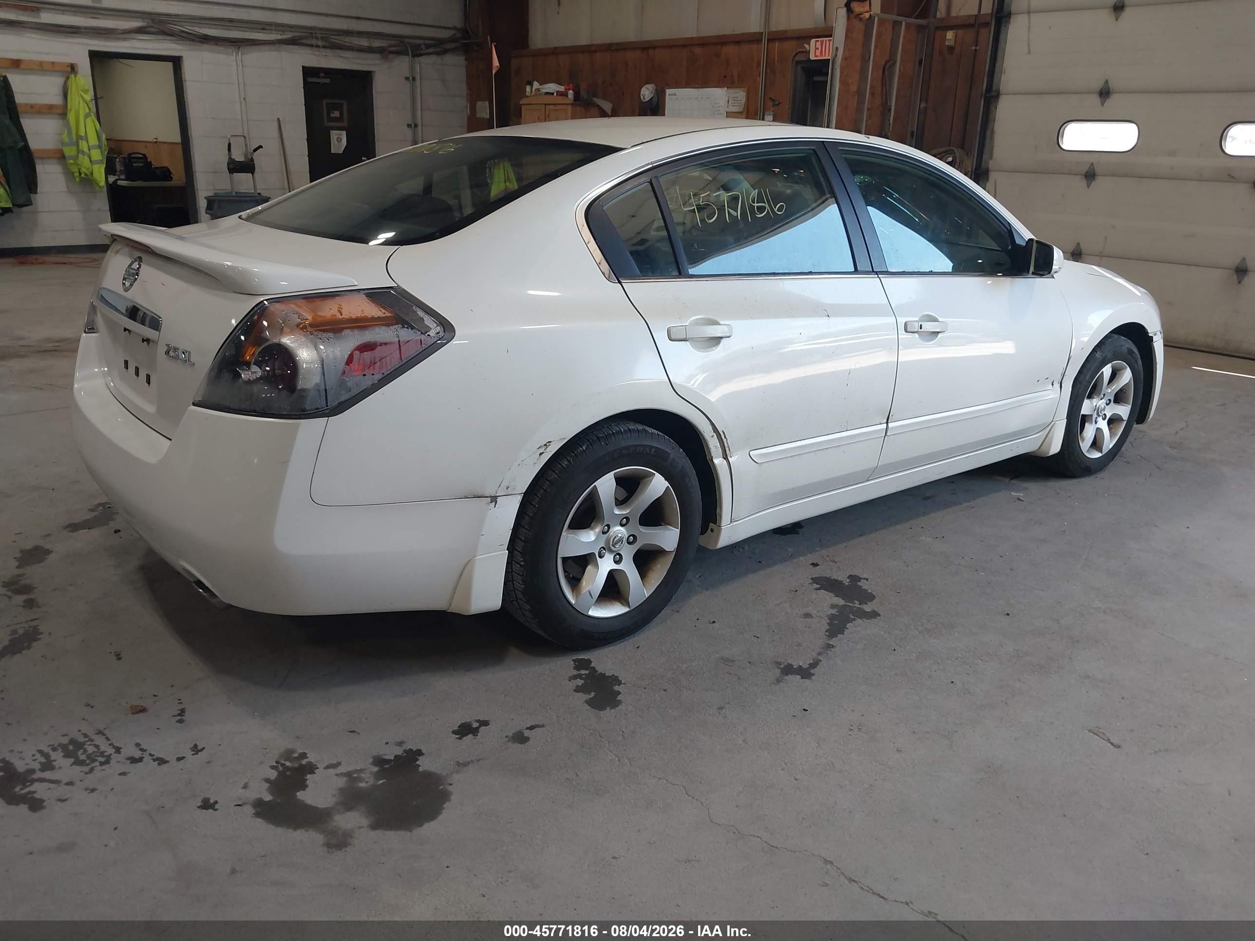 2009 Nissan Altima 2.5 S White vin: 1N4AL21E19N506511