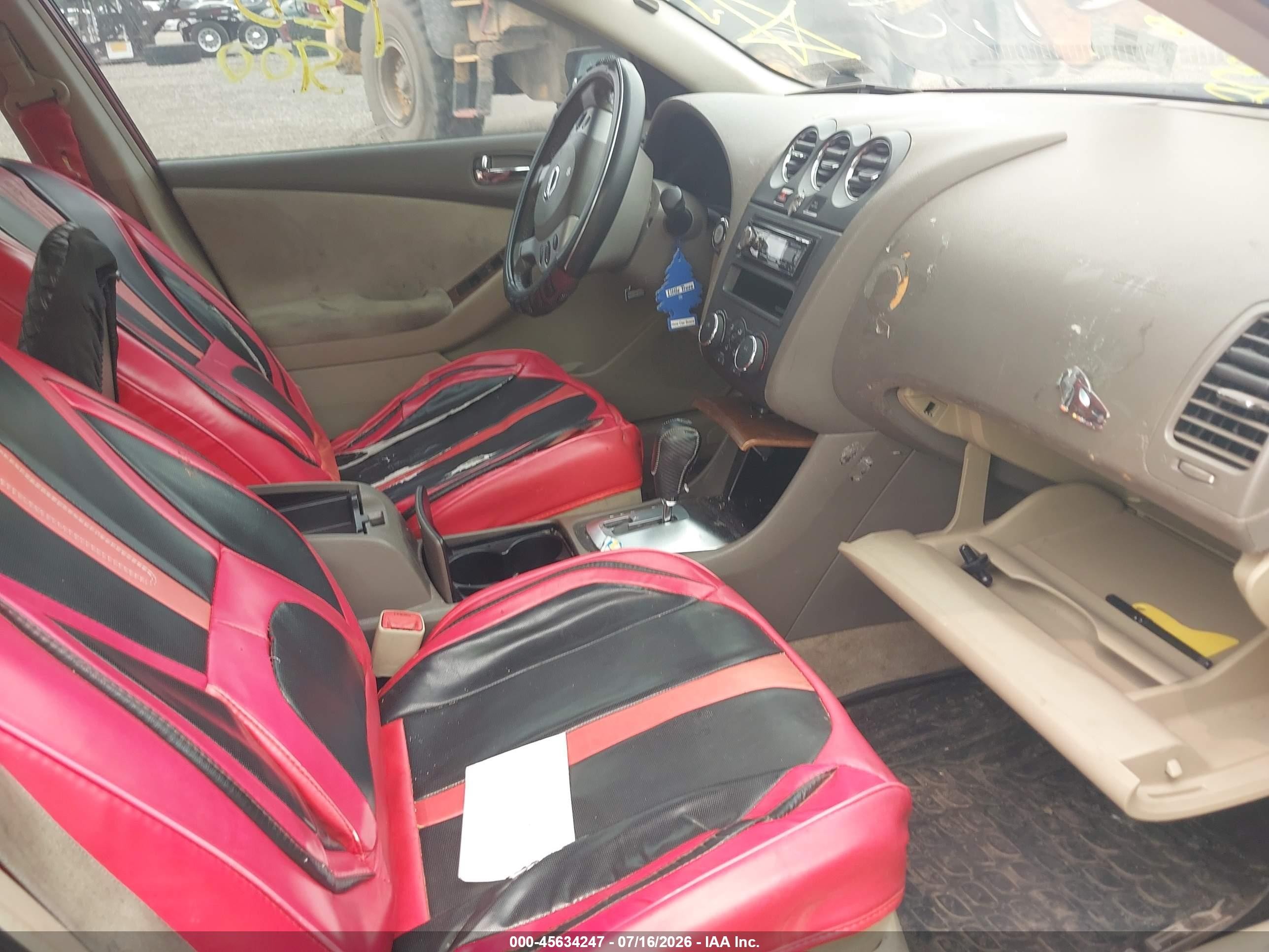 2007 Nissan Altima 2.5 S Red vin: 1N4AL21E27C117434