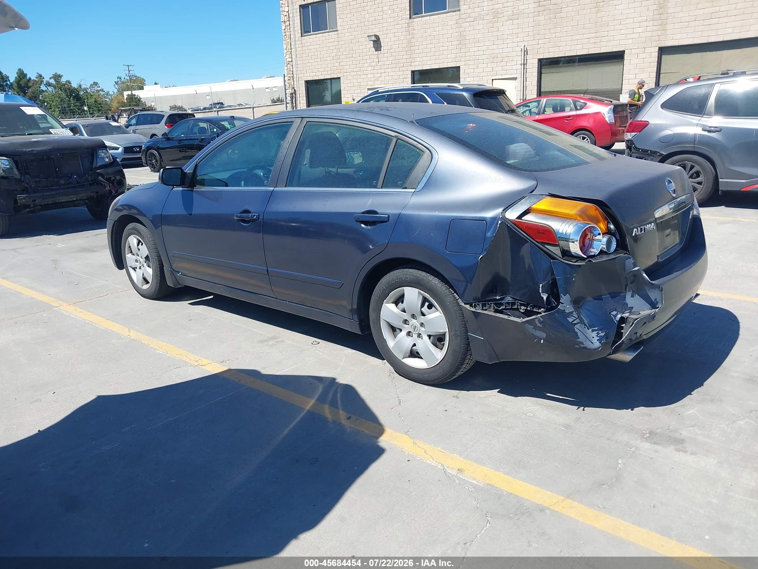 2007 Nissan Altima 2.5 S Blue vin: 1N4AL21E27C221681