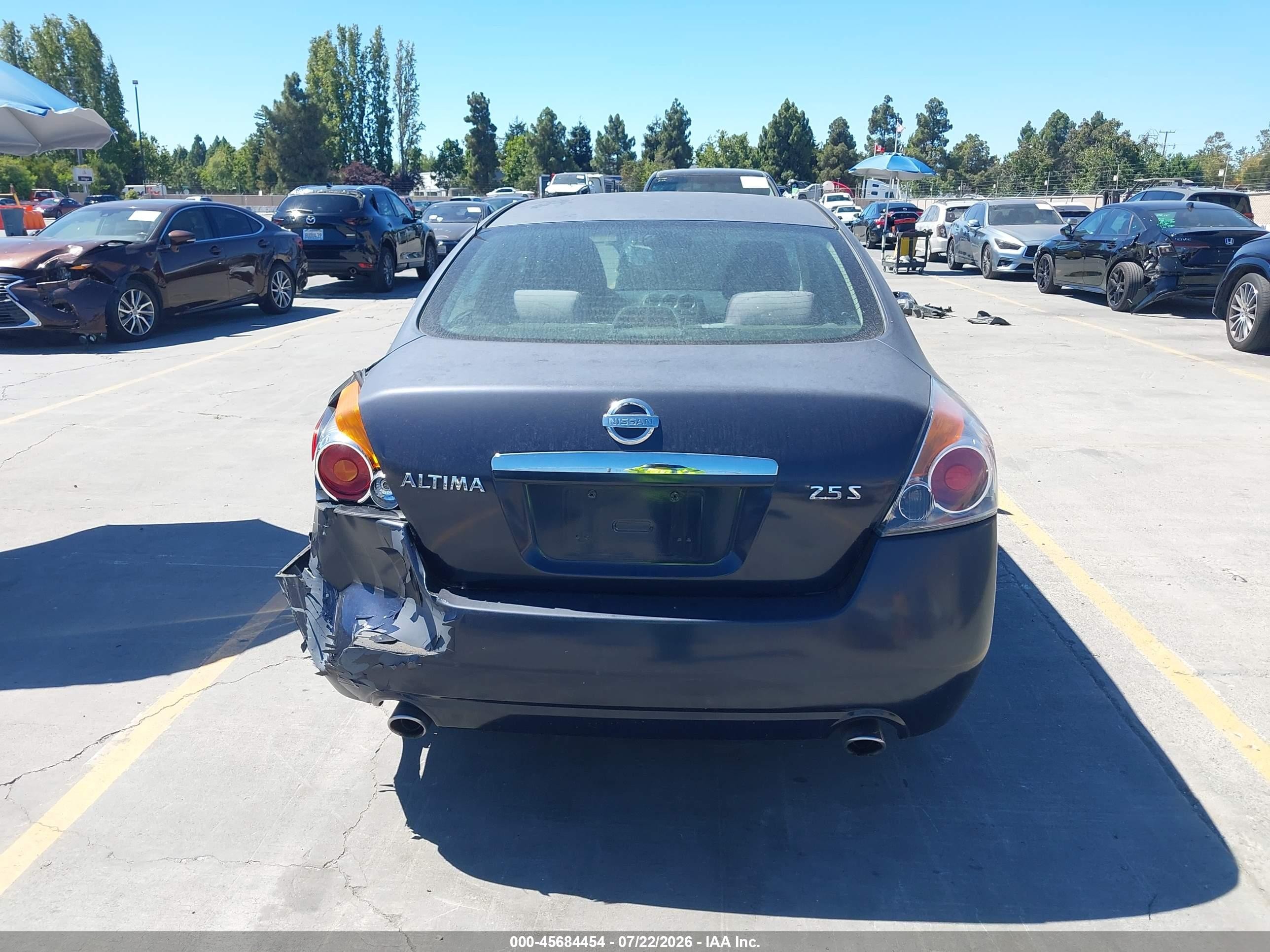 2007 Nissan Altima 2.5 S Blue vin: 1N4AL21E27C221681