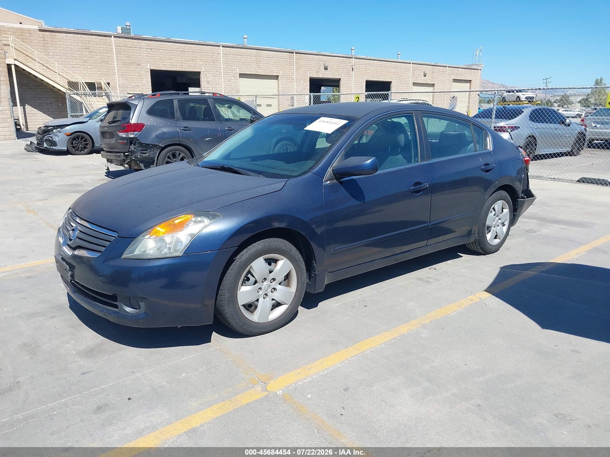 2007 Nissan Altima 2.5 S Blue vin: 1N4AL21E27C221681