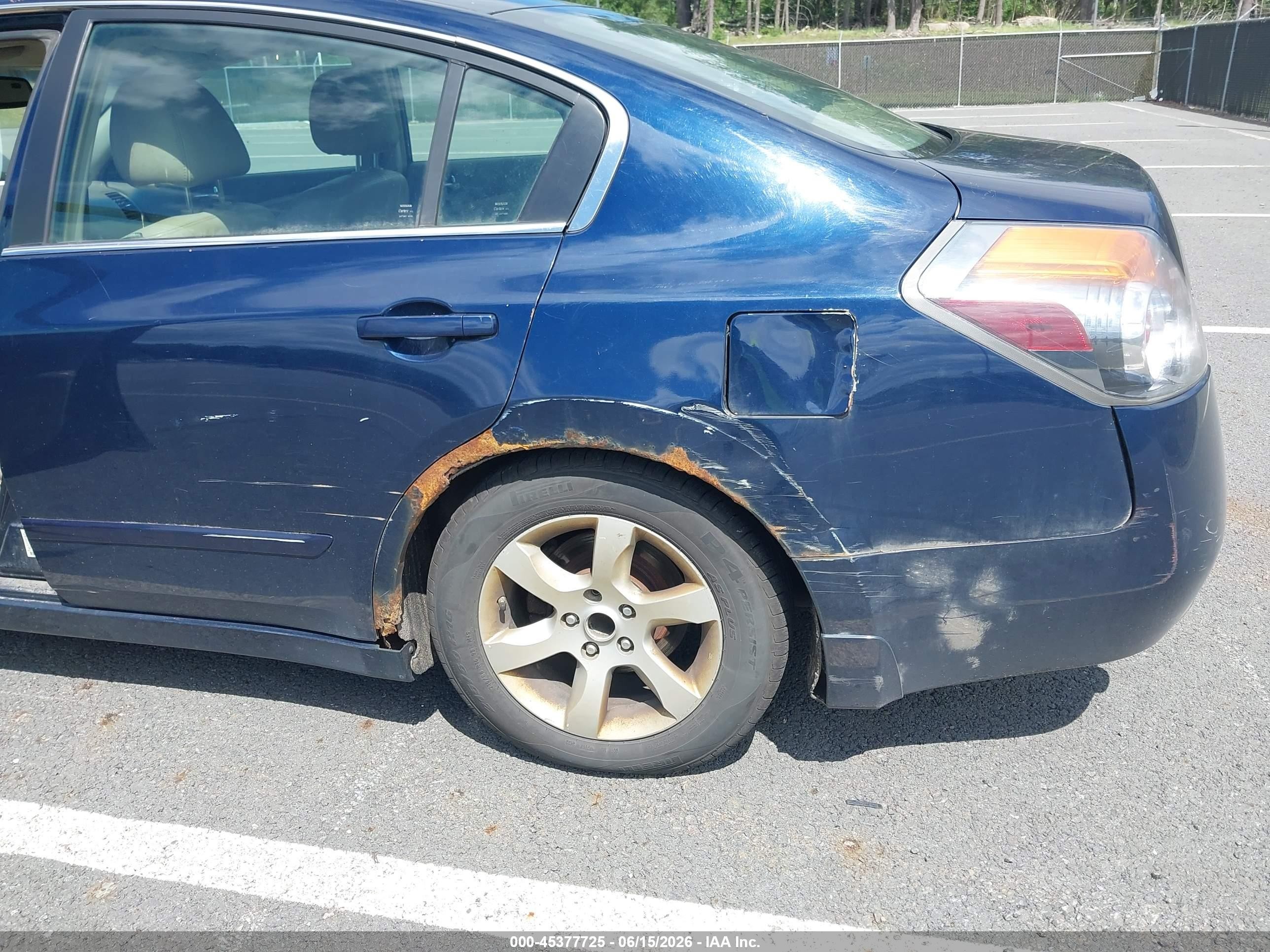 2007 Nissan Altima 2.5 S Blue vin: 1N4AL21E27N415065