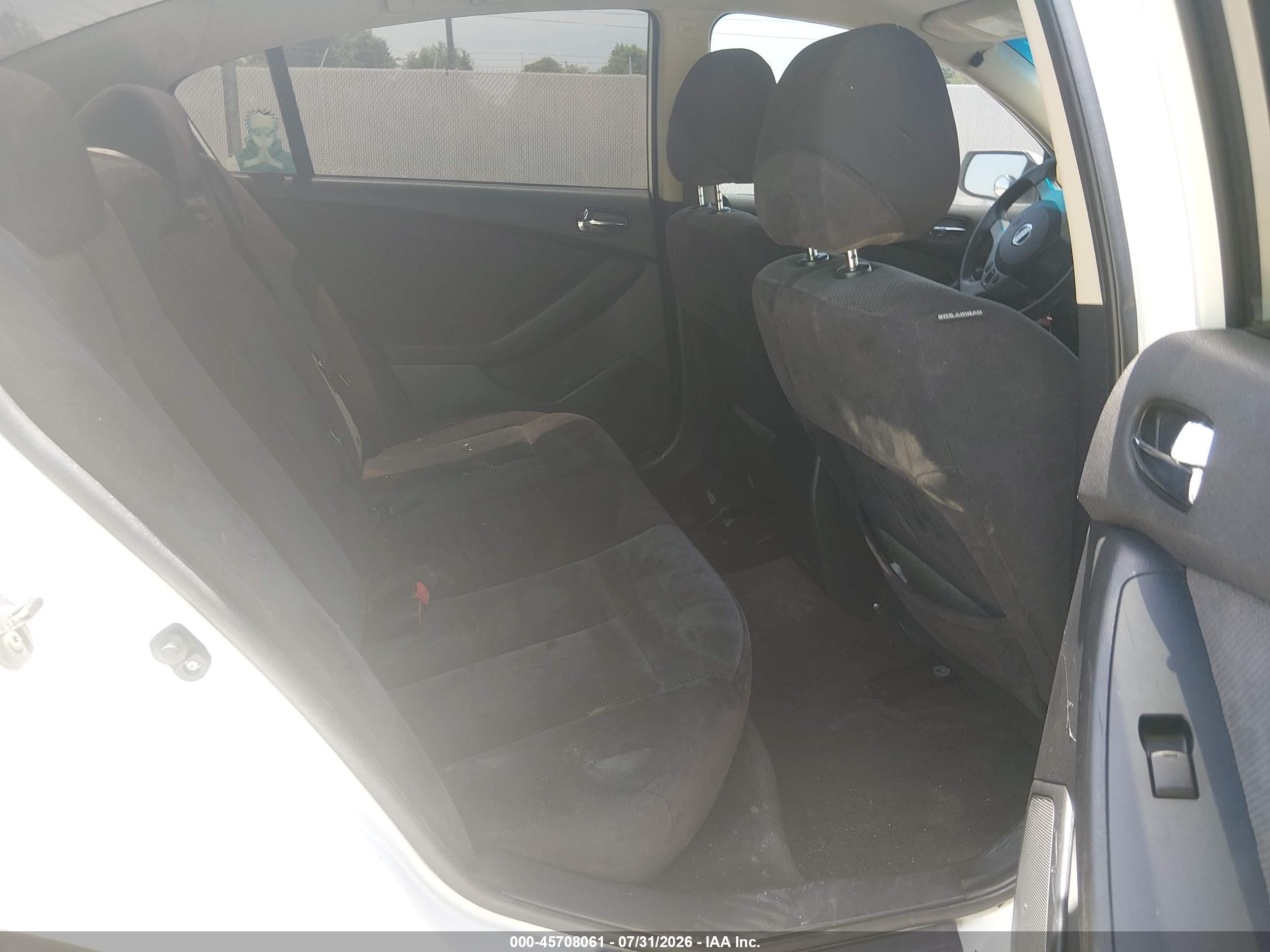 2008 Nissan Altima 2.5 S White vin: 1N4AL21E28C282434