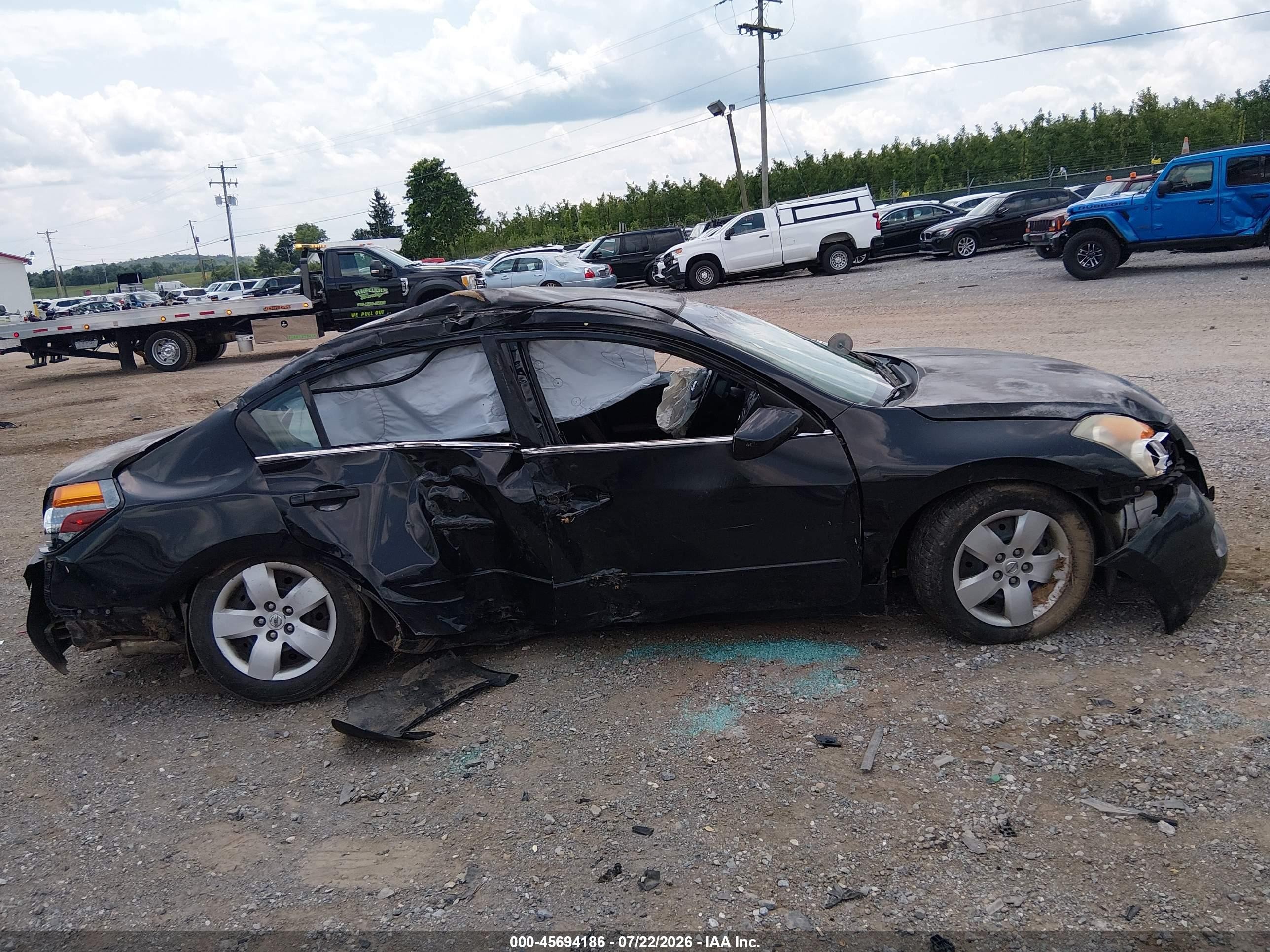2008 Nissan Altima 2.5 S Black vin: 1N4AL21E28N430473