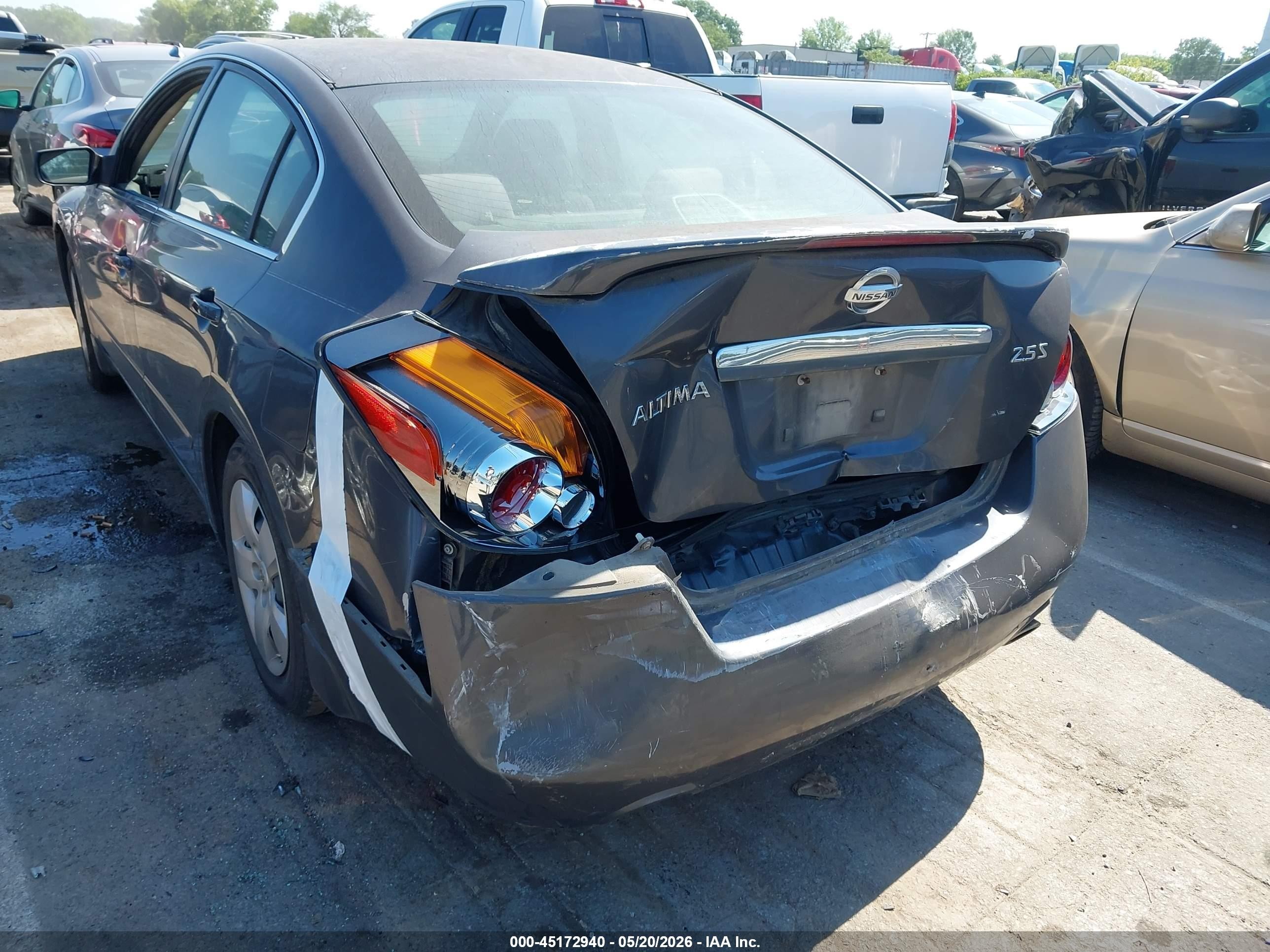 2008 Nissan Altima 2.5 S Gray vin: 1N4AL21E28N494447