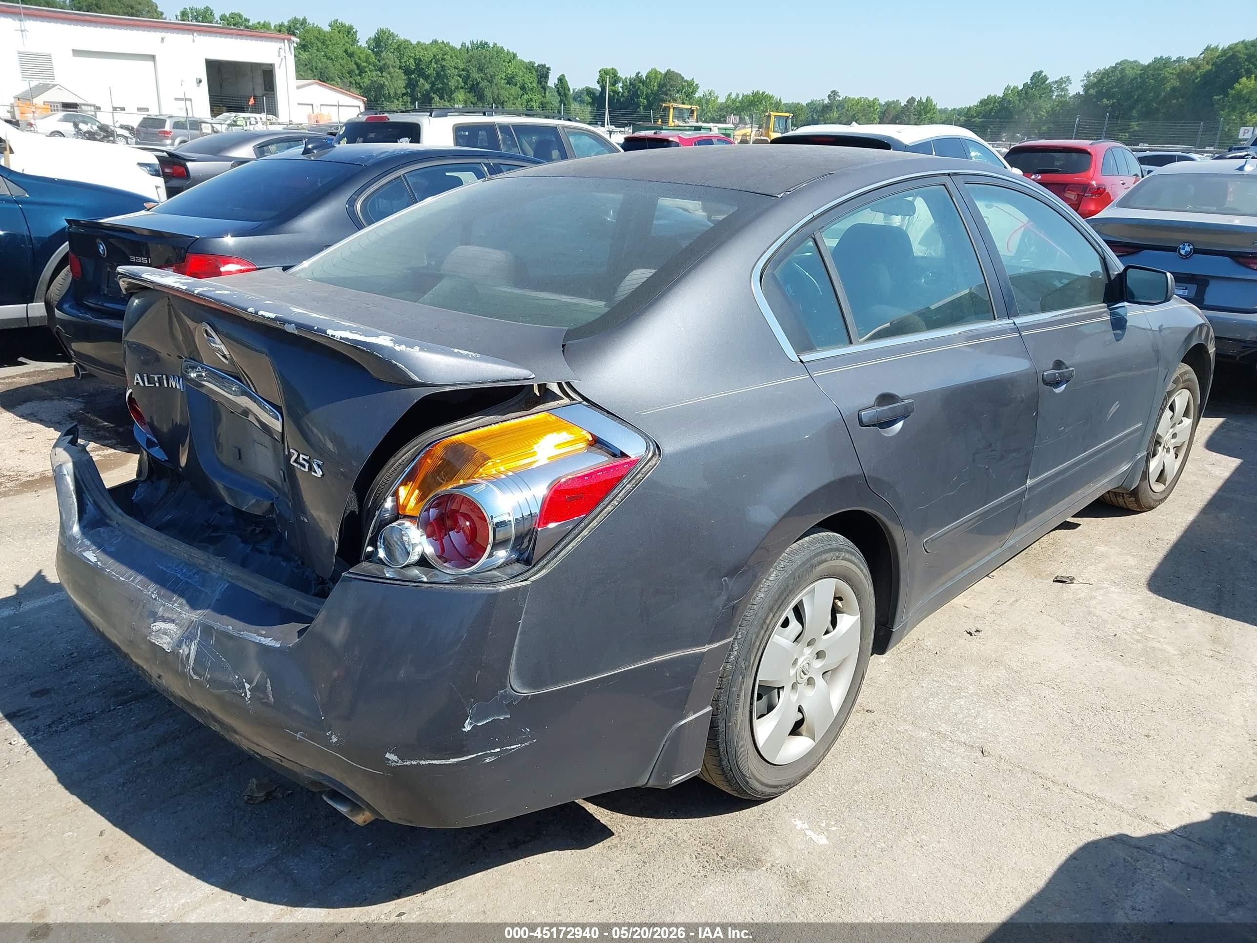 2008 Nissan Altima 2.5 S Gray vin: 1N4AL21E28N494447