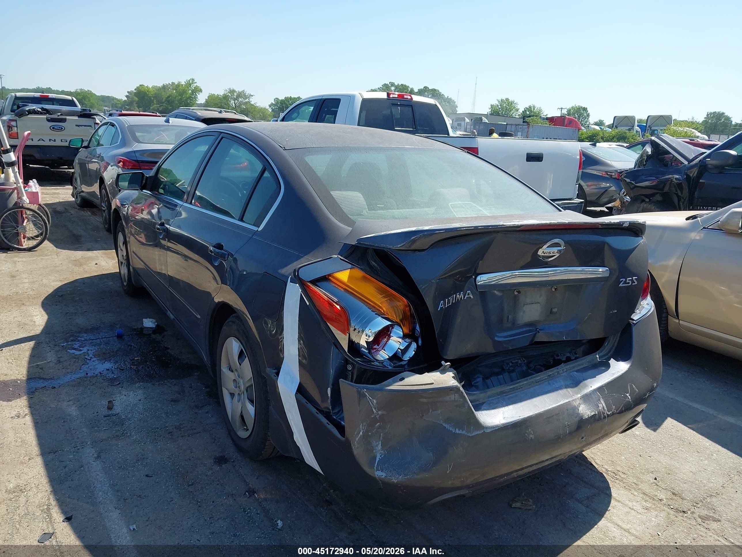 2008 Nissan Altima 2.5 S Gray vin: 1N4AL21E28N494447
