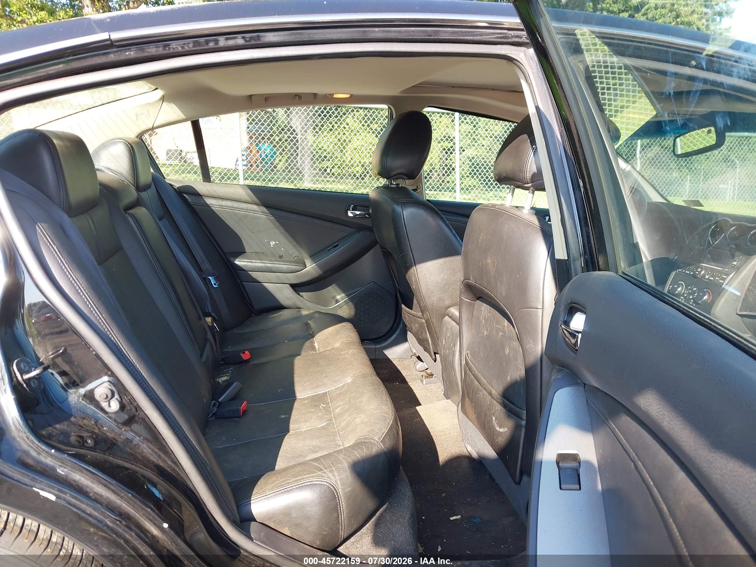 2009 Nissan Altima 2.5 S Black vin: 1N4AL21E29N432581