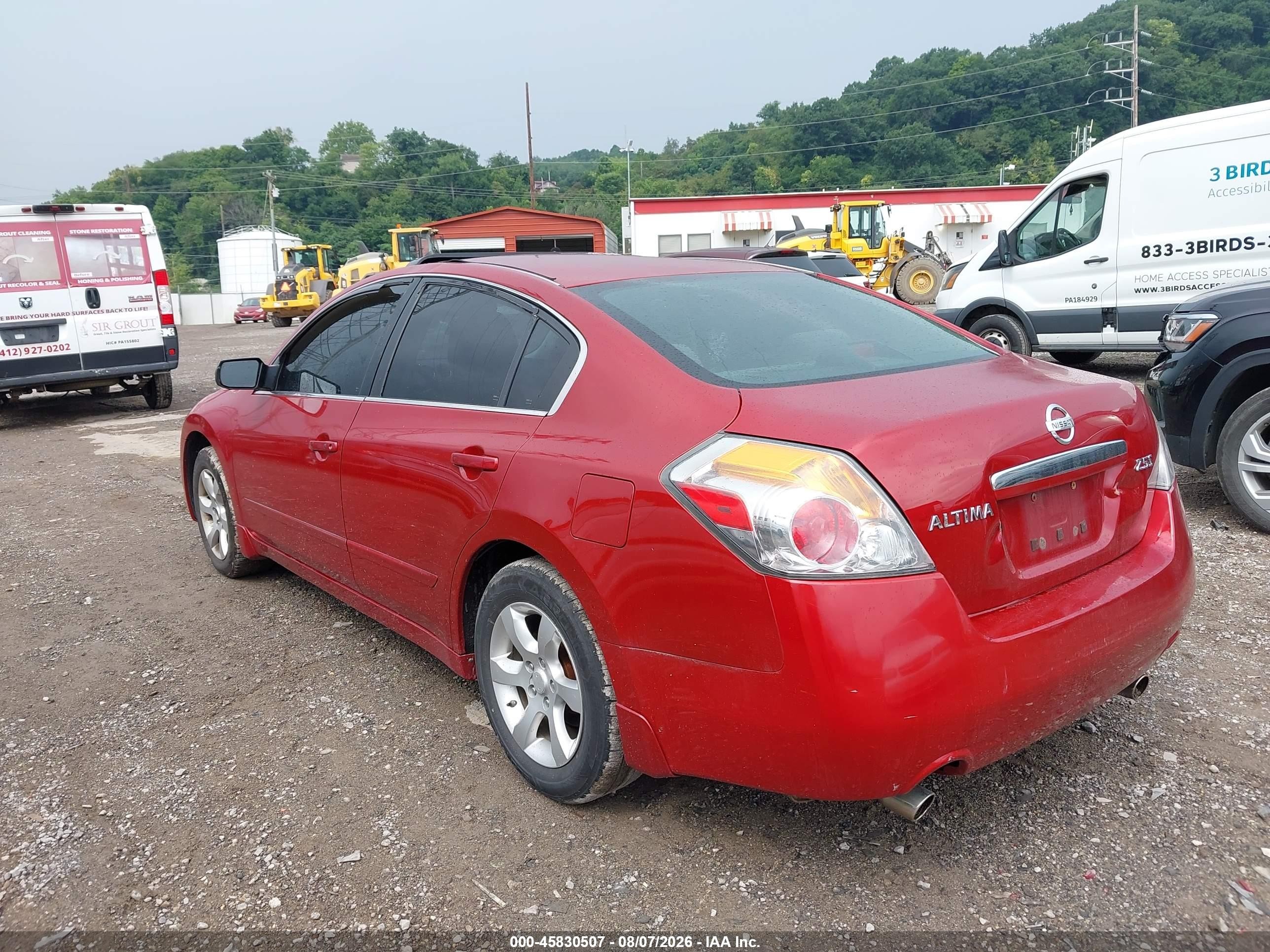2009 Nissan Altima 2.5 S Красный vin: 1N4AL21E29N508431