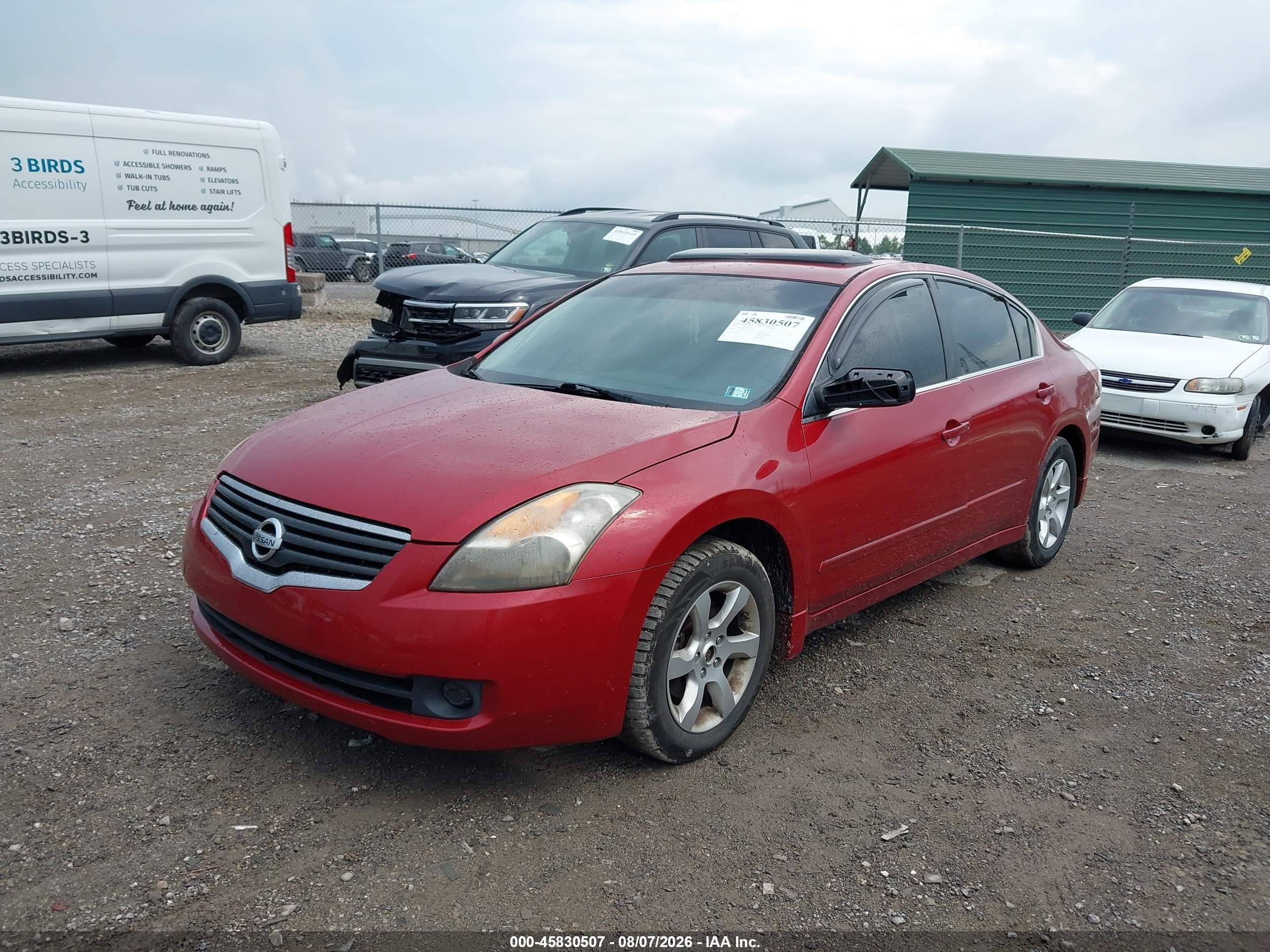2009 Nissan Altima 2.5 S Красный vin: 1N4AL21E29N508431