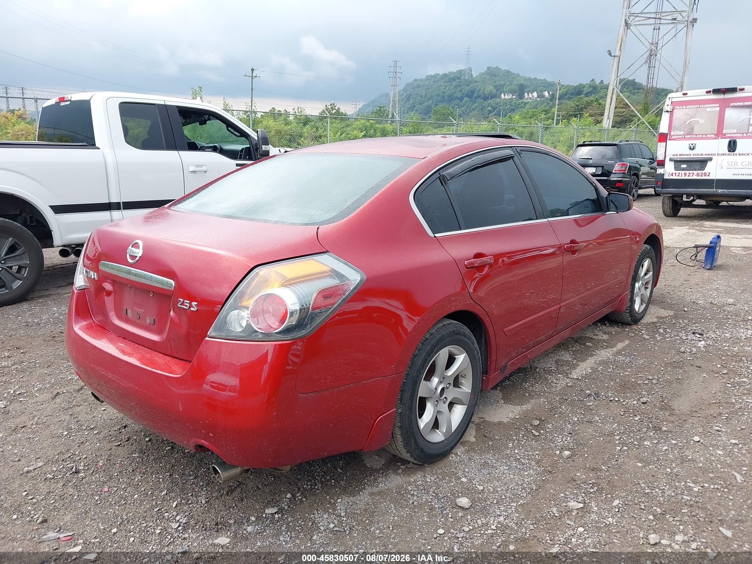 2009 Nissan Altima 2.5 S Красный vin: 1N4AL21E29N508431
