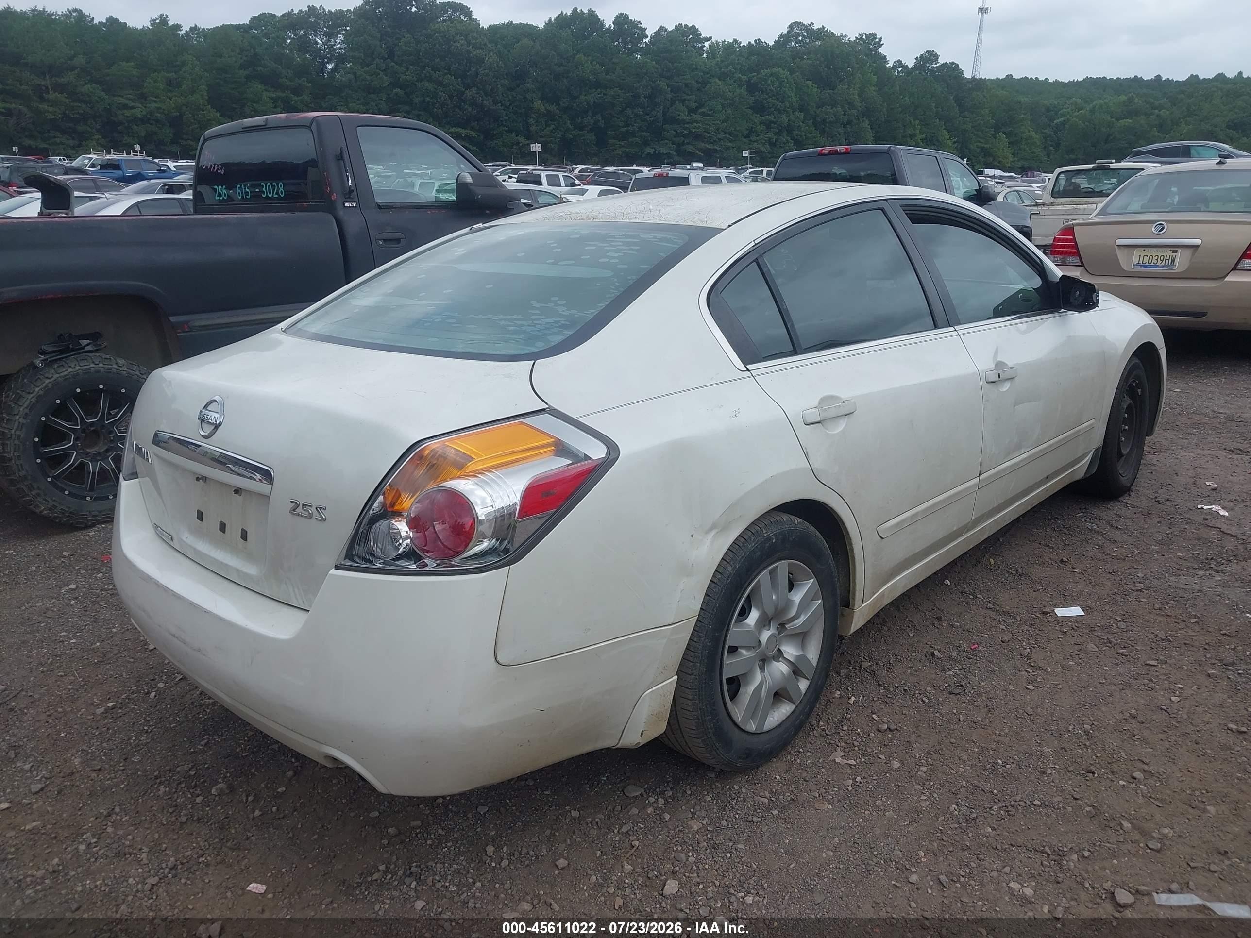 2009 Nissan Altima 2.5 S White vin: 1N4AL21E29N527903