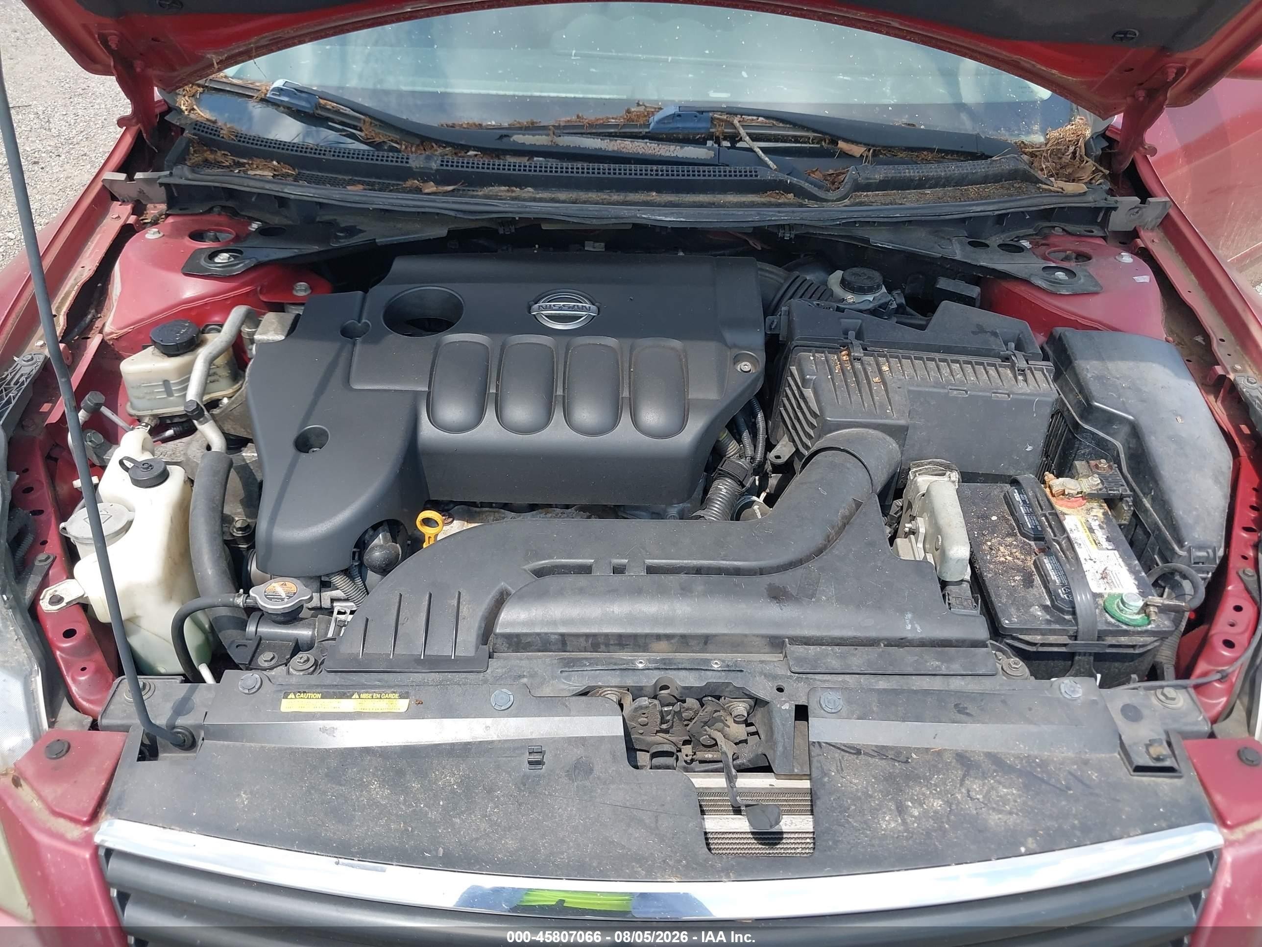2009 Nissan Altima 2.5 S Red vin: 1N4AL21E29N557872