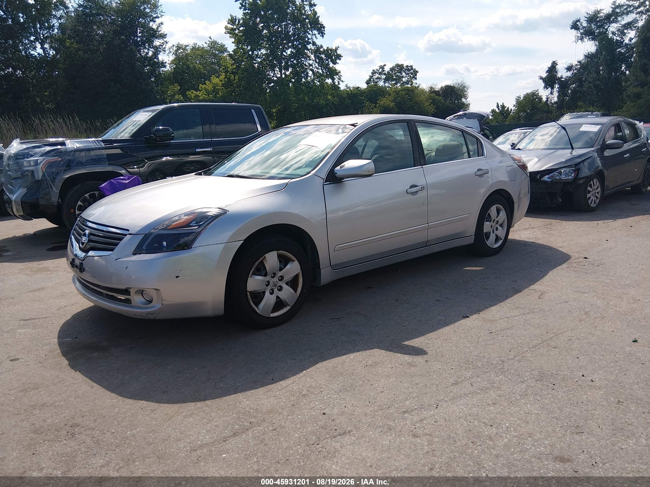2007 Nissan Altima 2.5 S Серебряный vin: 1N4AL21E37C155562