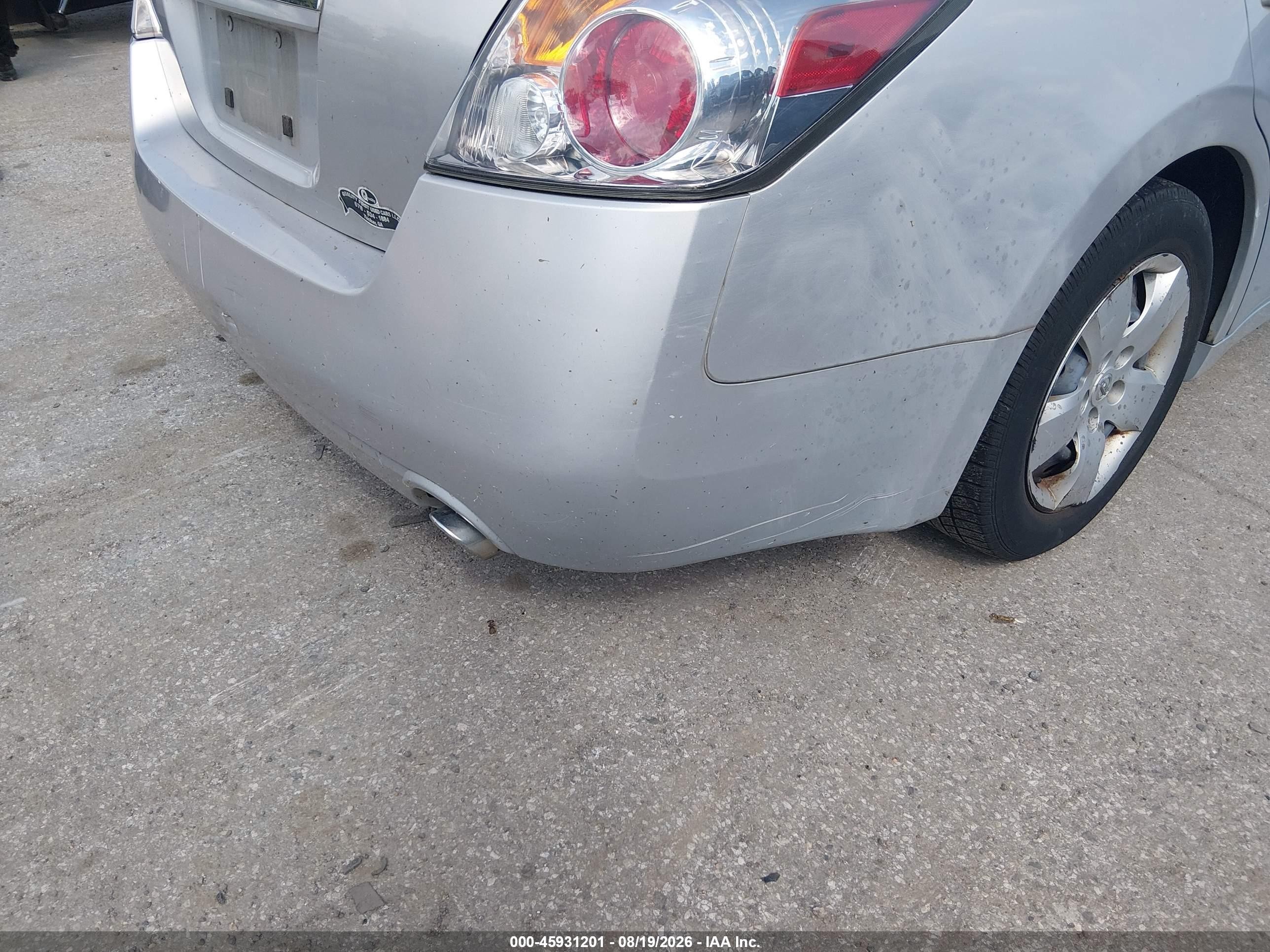 2007 Nissan Altima 2.5 S Серебряный vin: 1N4AL21E37C155562