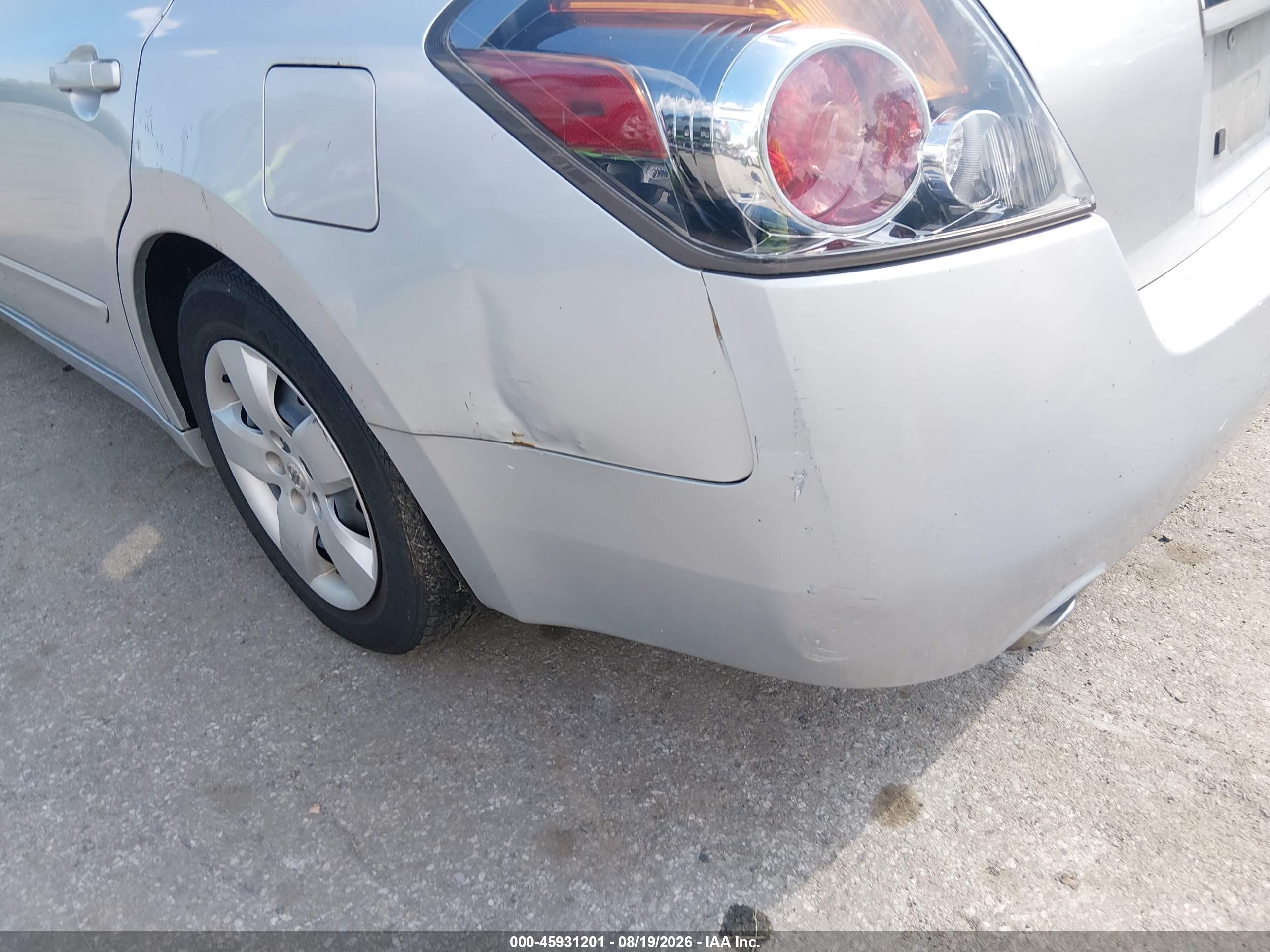2007 Nissan Altima 2.5 S Серебряный vin: 1N4AL21E37C155562
