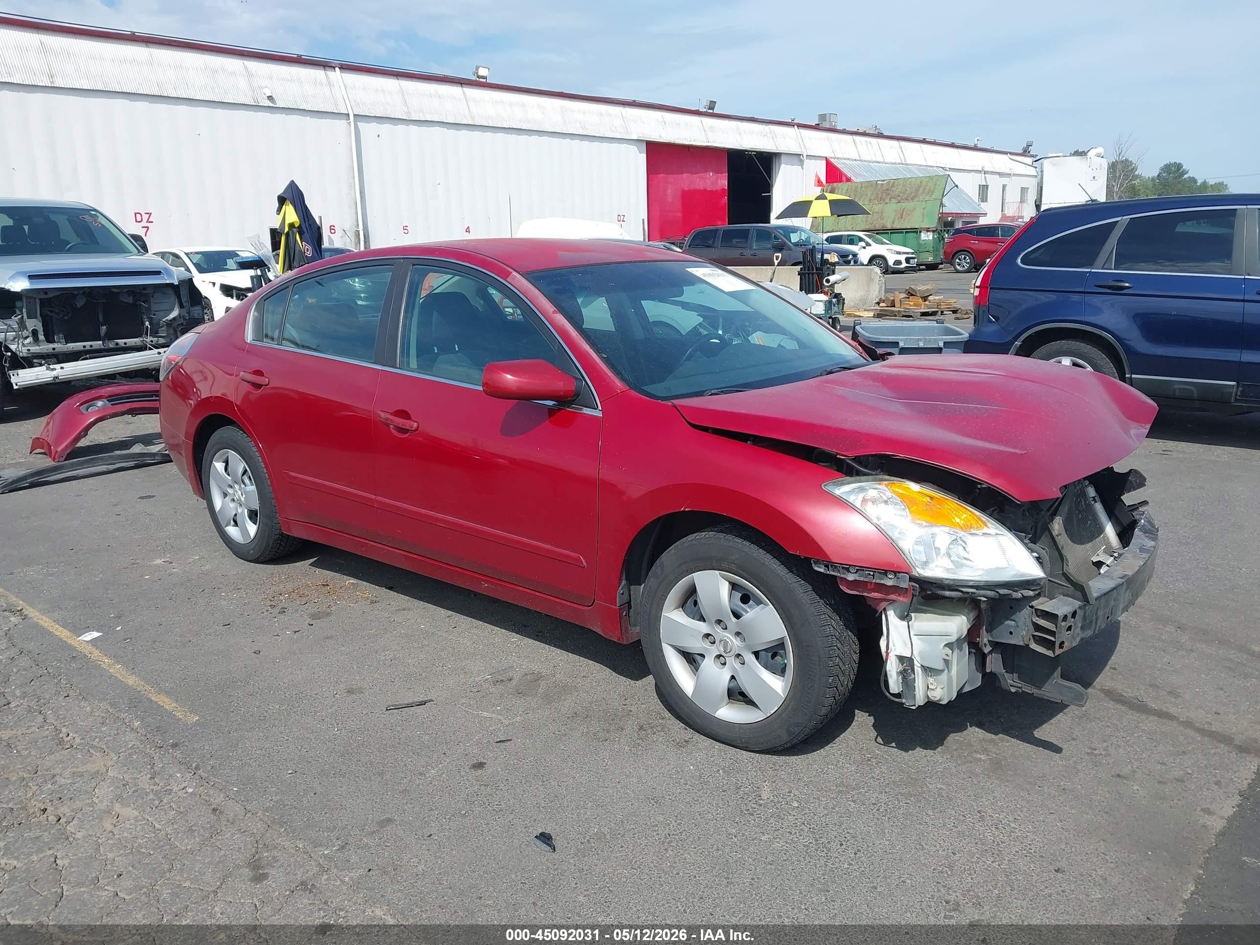 2007 Nissan Altima 2.5 S Red vin: 1N4AL21E37C171583