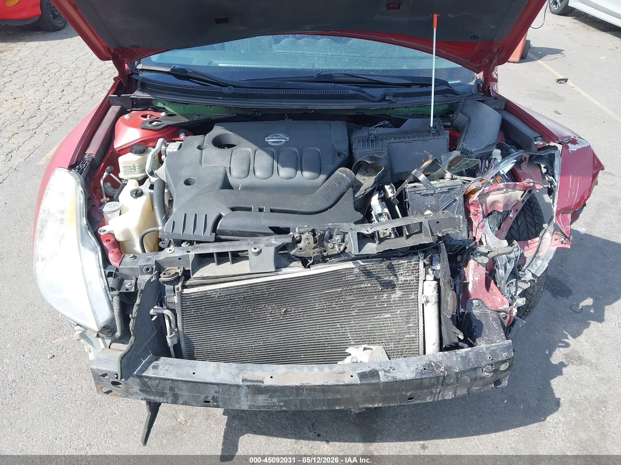 2007 Nissan Altima 2.5 S Red vin: 1N4AL21E37C171583