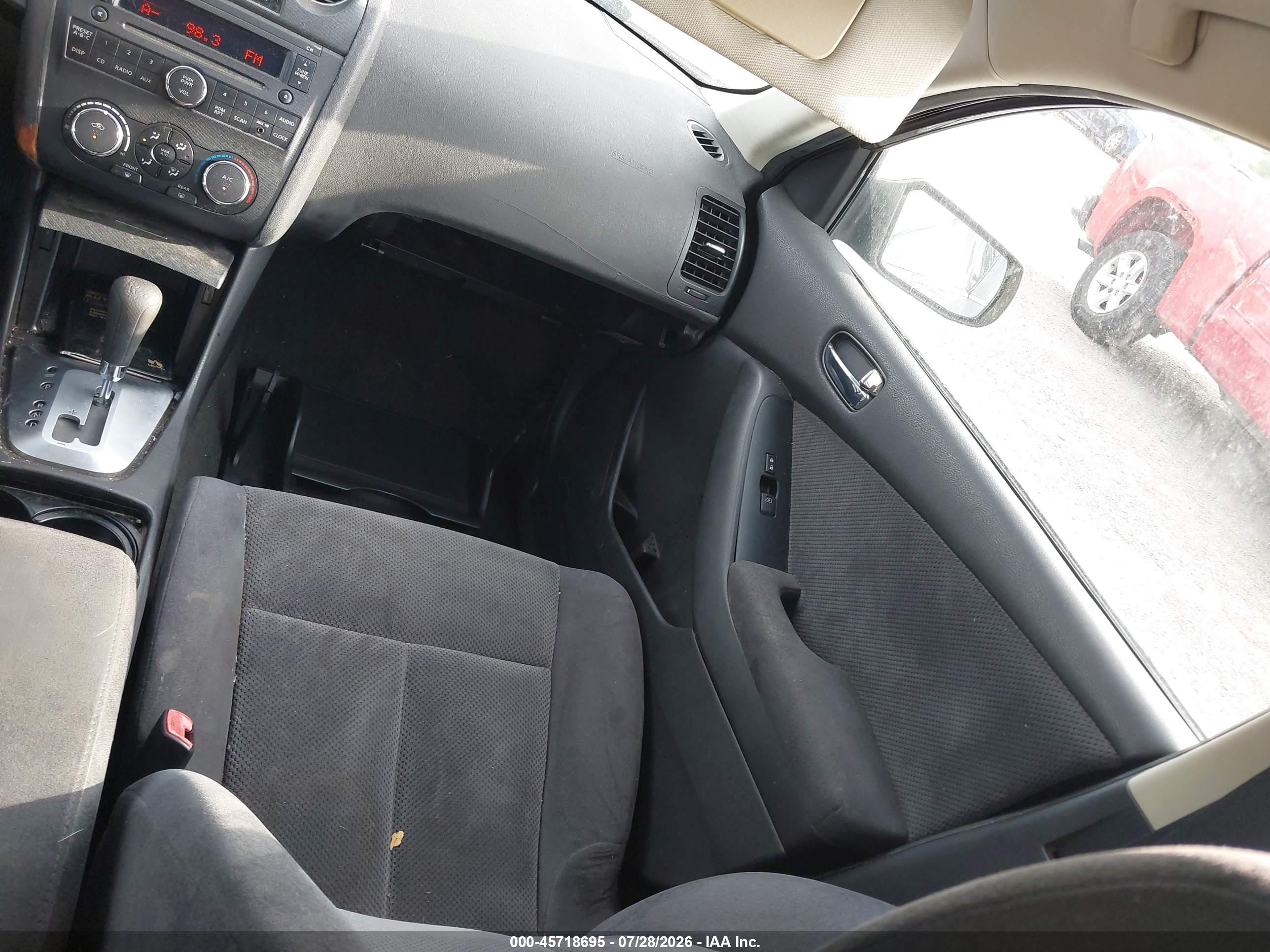 2007 Nissan Altima 2.5 S Black vin: 1N4AL21E37C217624