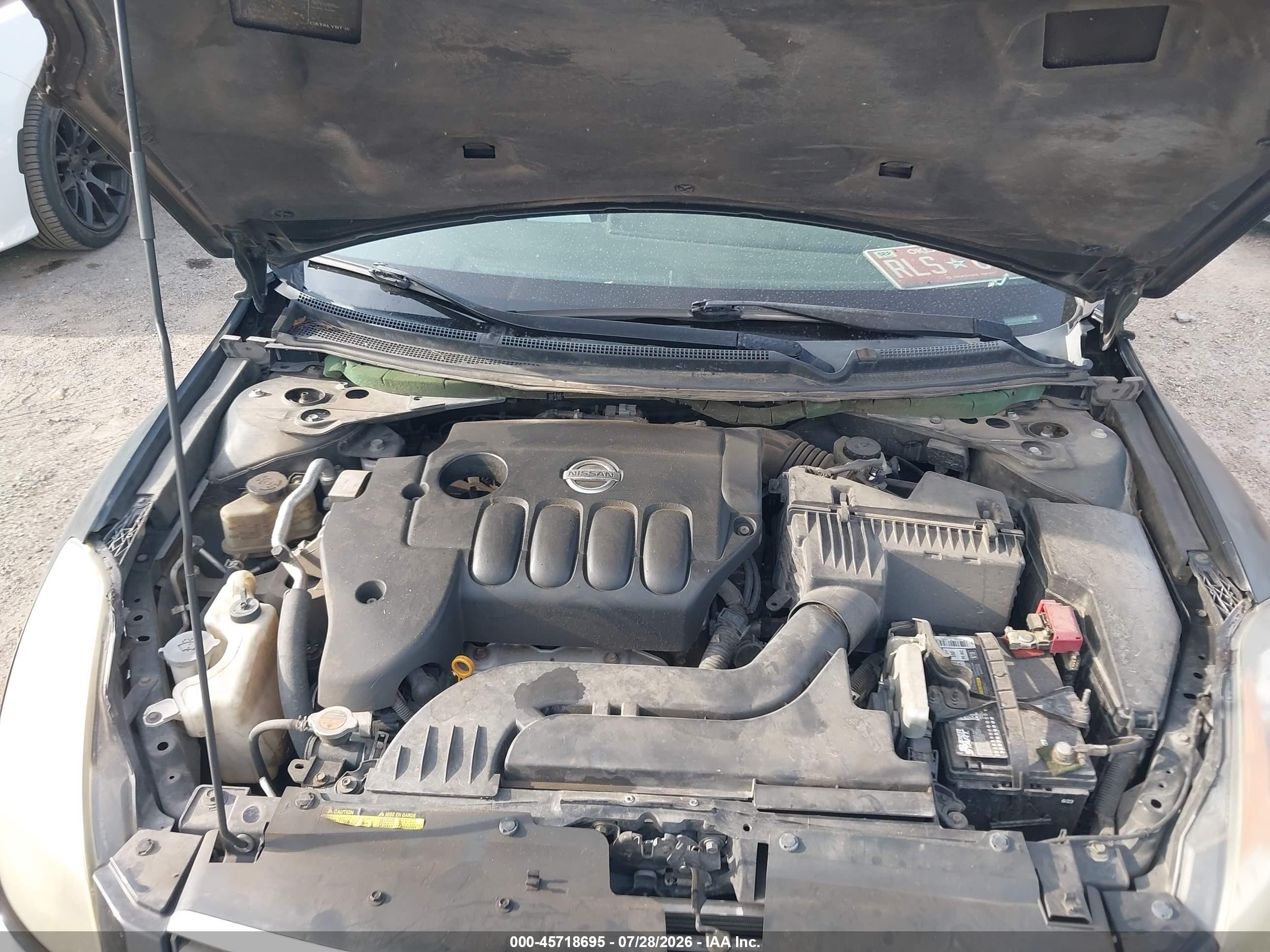 2007 Nissan Altima 2.5 S Black vin: 1N4AL21E37C217624