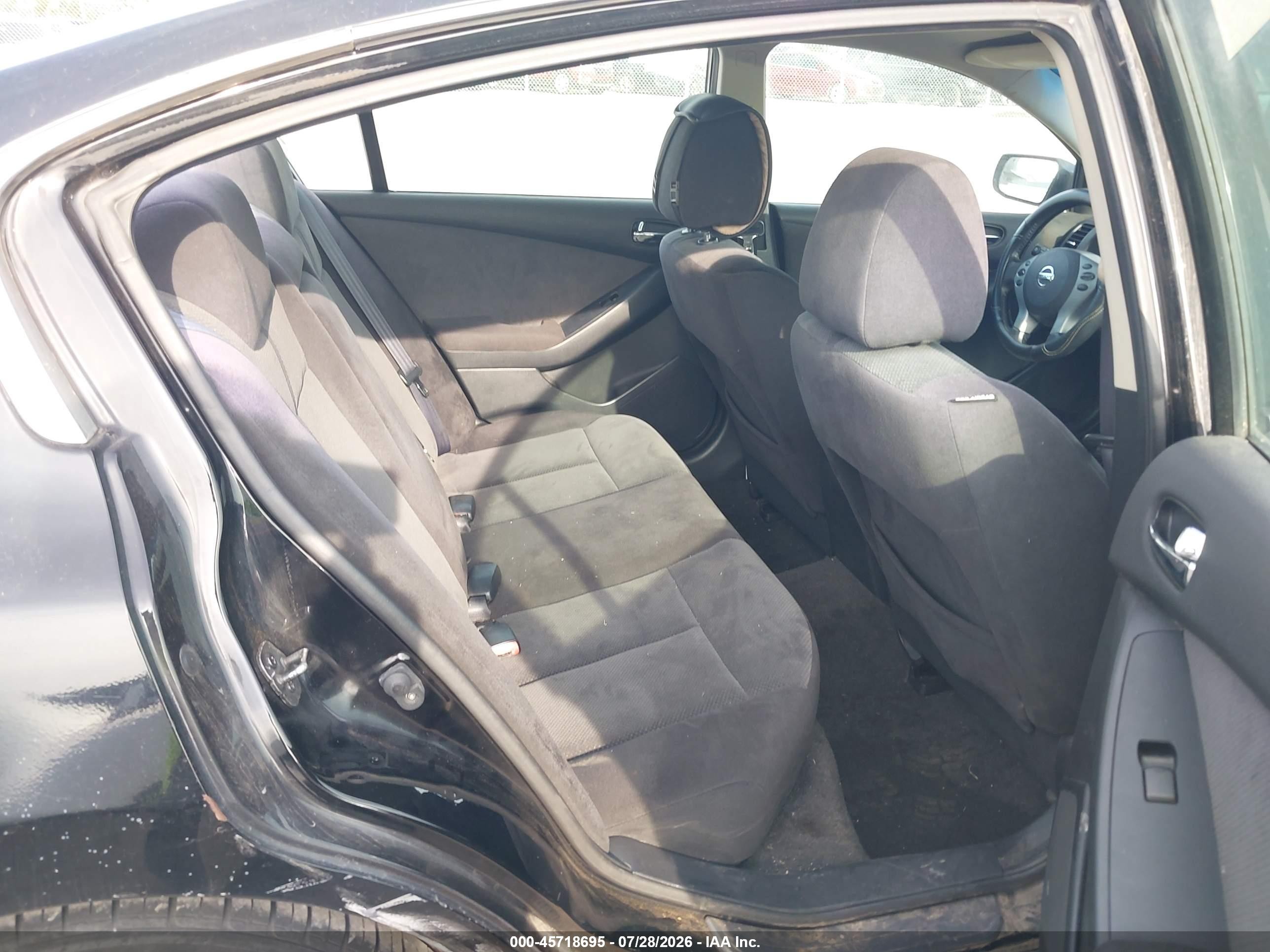 2007 Nissan Altima 2.5 S Black vin: 1N4AL21E37C217624