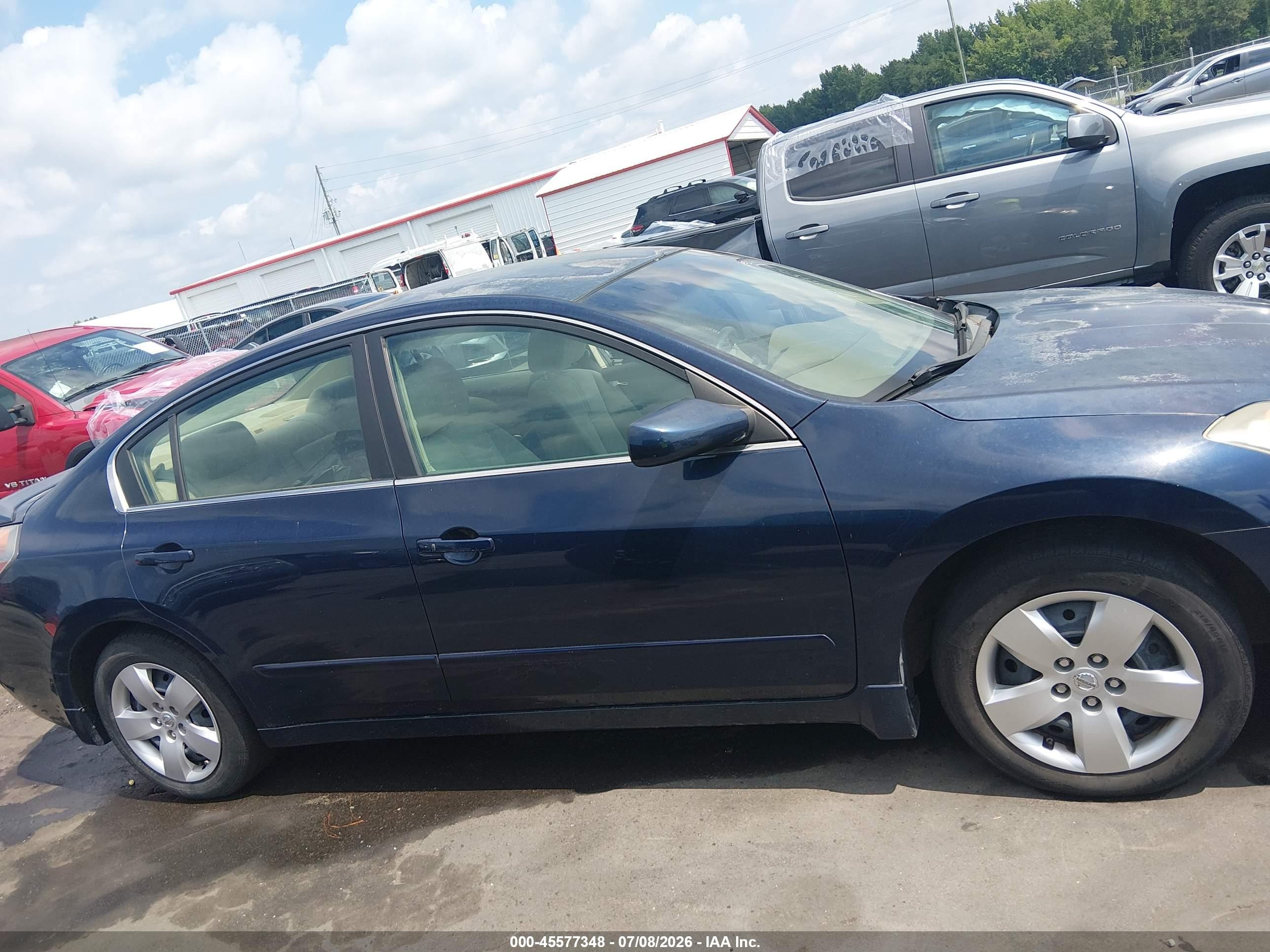 2007 Nissan Altima 2.5 S Blue vin: 1N4AL21E37N410098