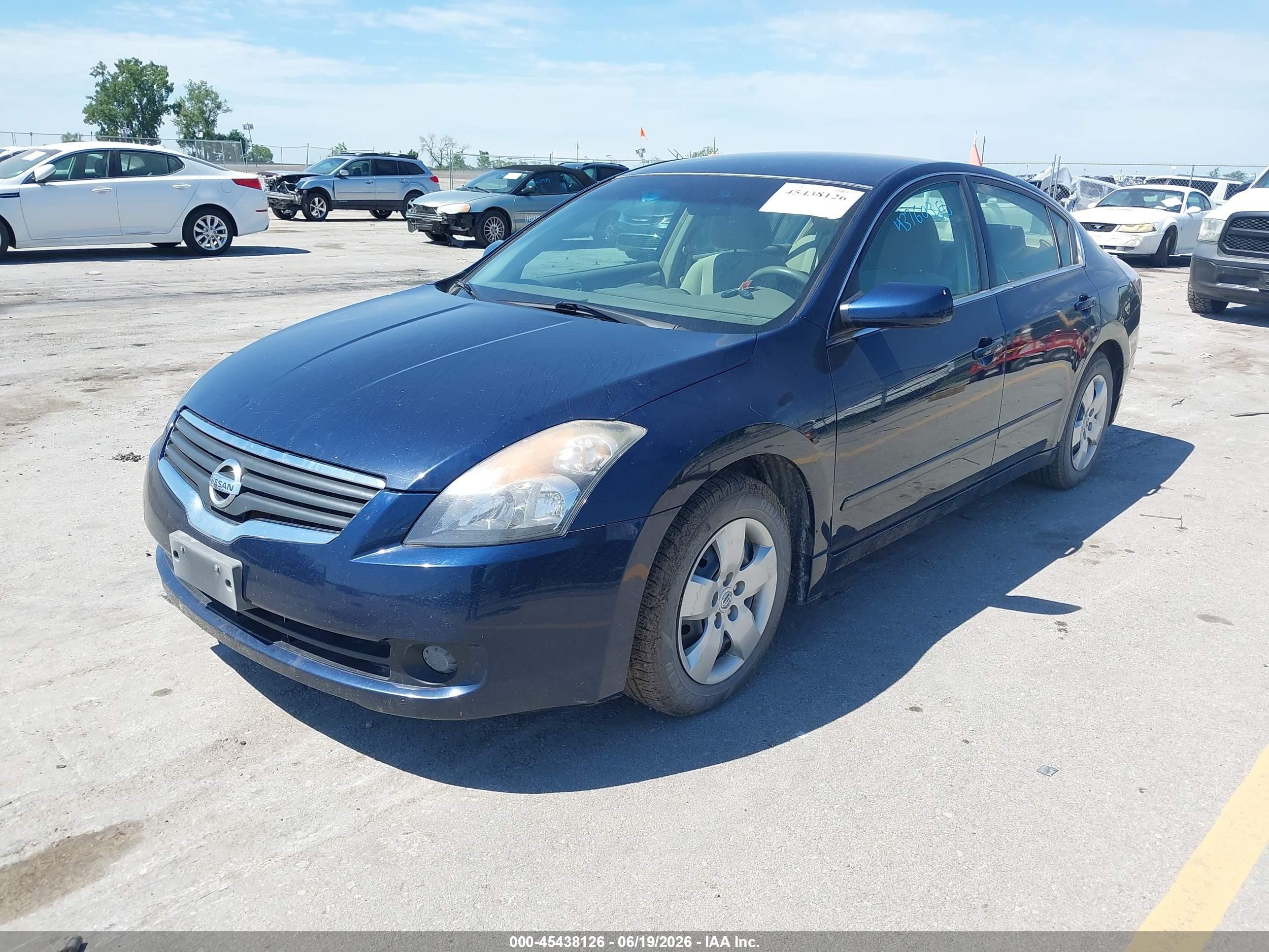 2007 Nissan Altima 2.5 S Blue vin: 1N4AL21E37N410697