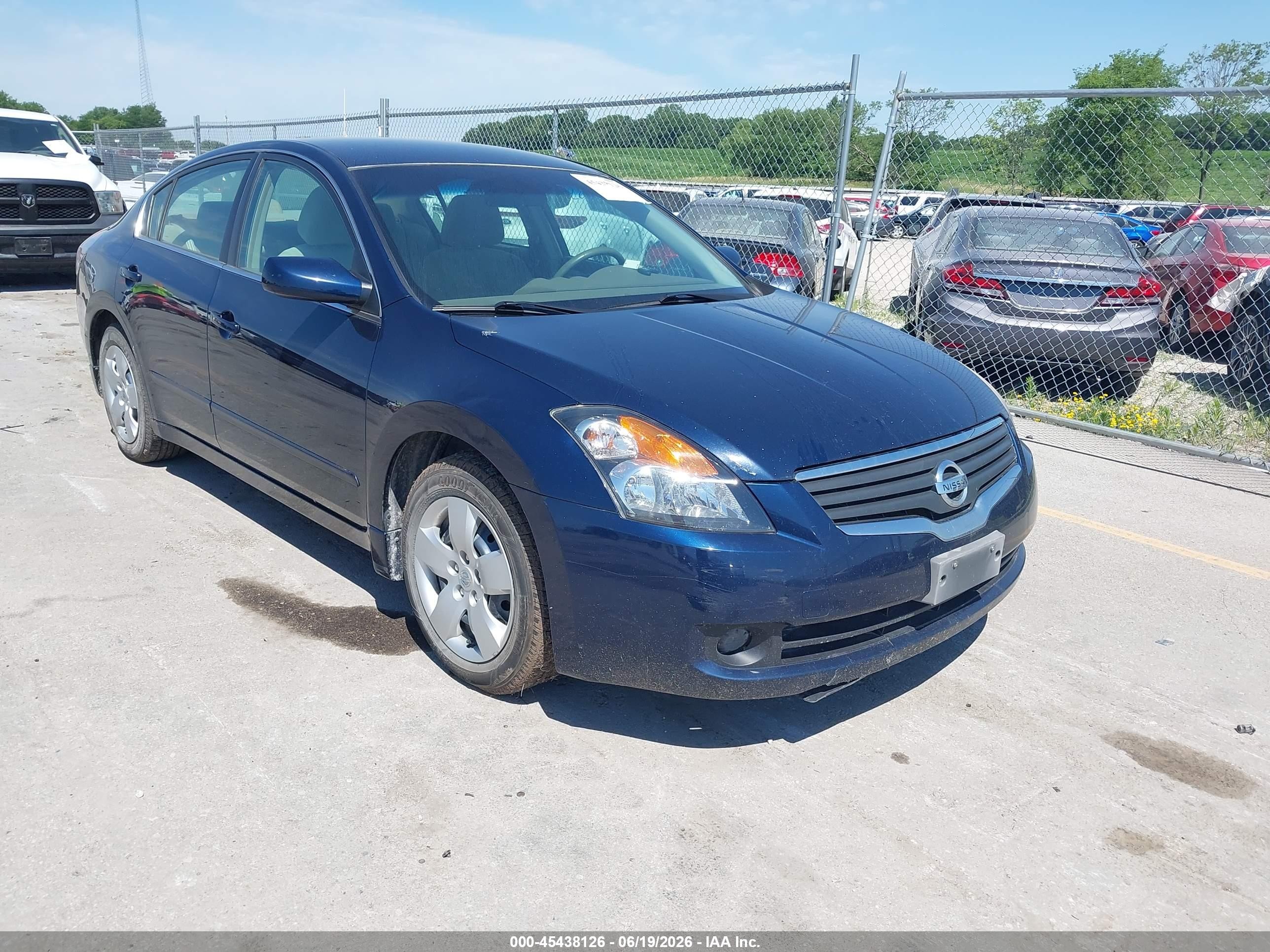 2007 Nissan Altima 2.5 S Blue vin: 1N4AL21E37N410697