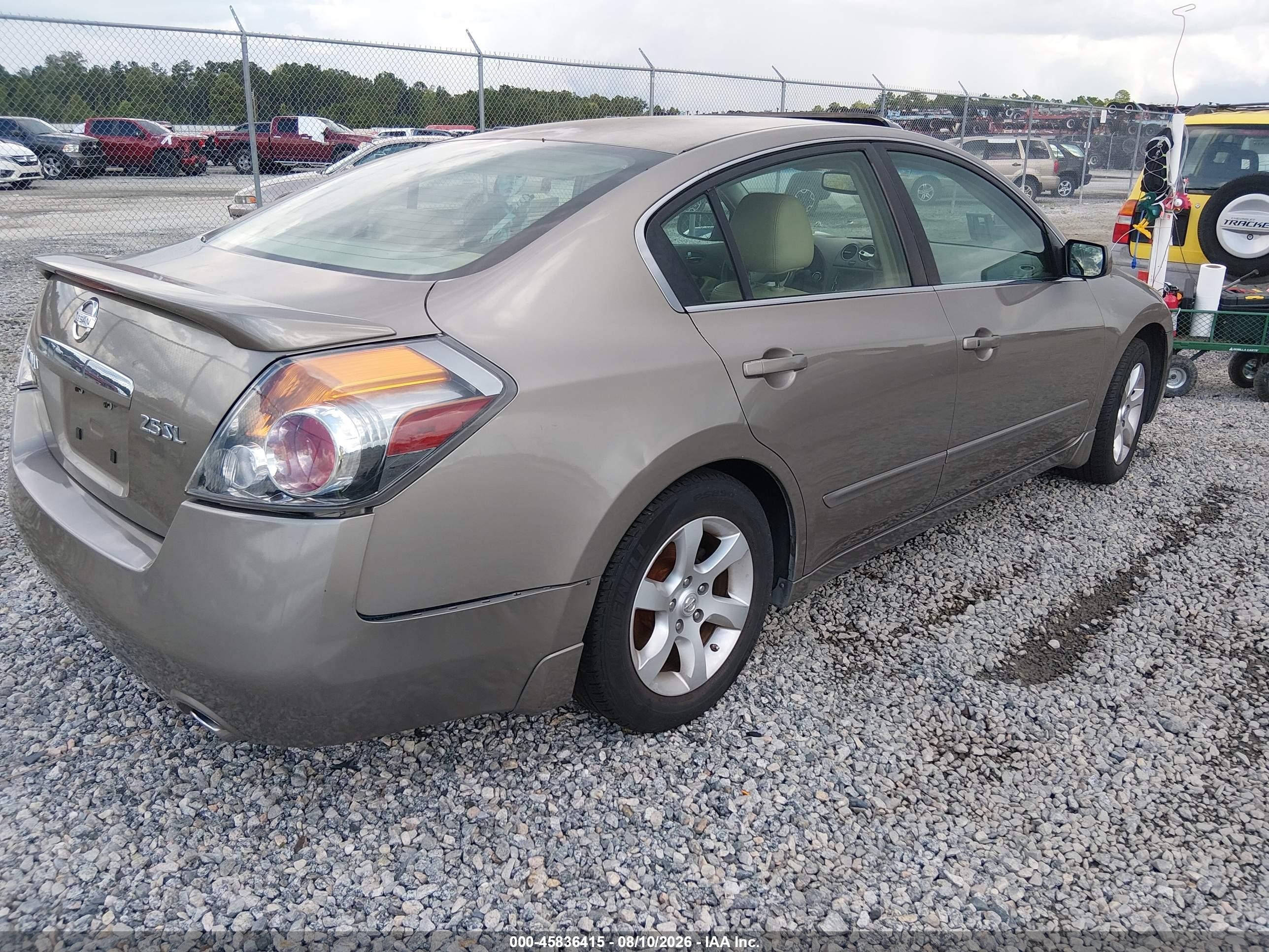 2007 Nissan Altima 2.5 S Tan vin: 1N4AL21E37N424759