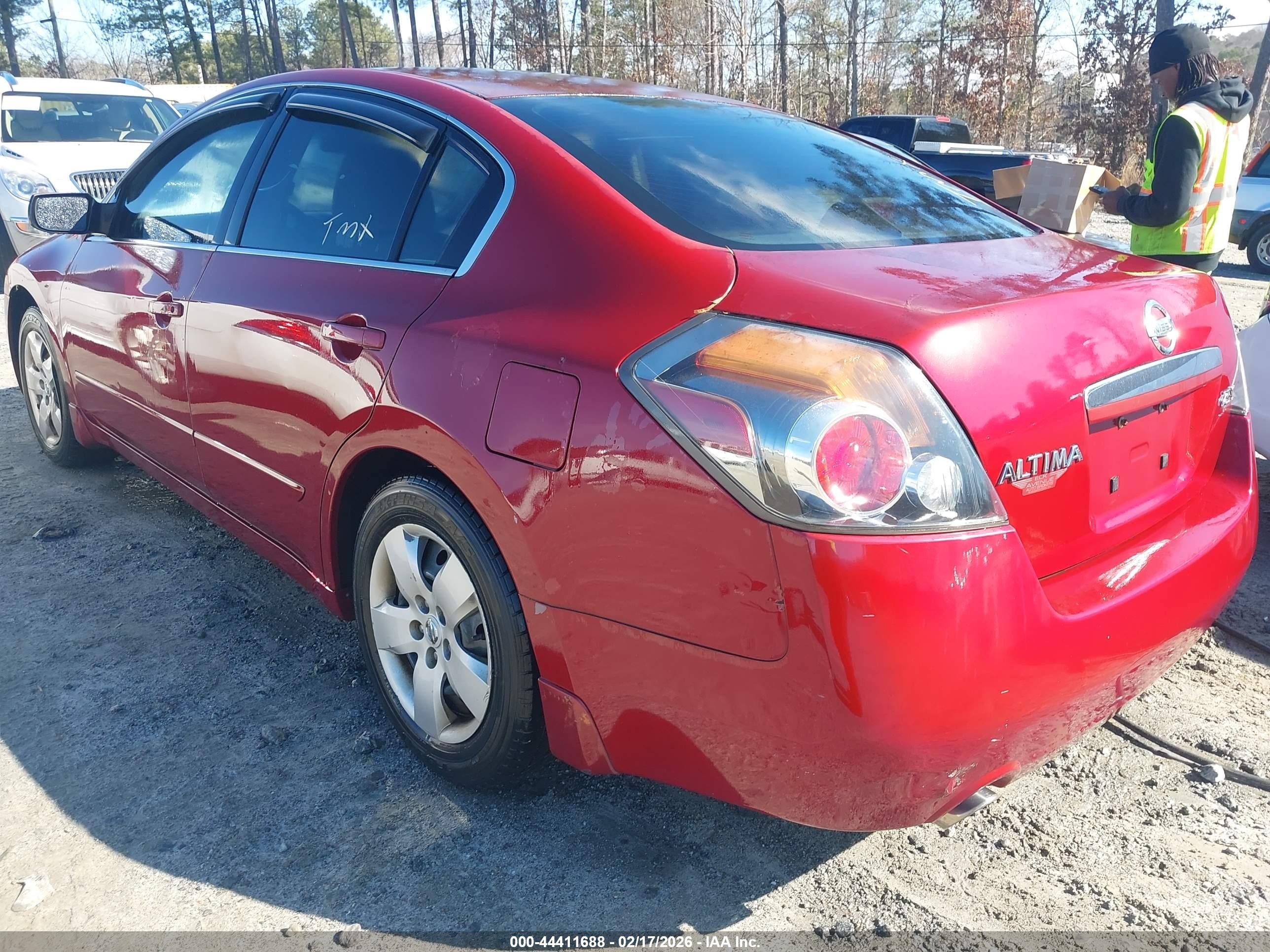2007 Nissan Altima 2.5 S Burgundy vin: 1N4AL21E37N457700