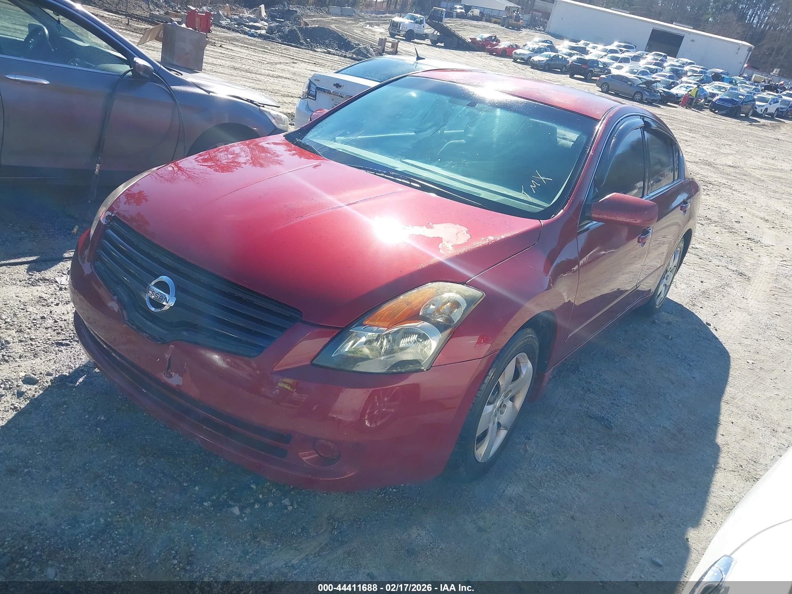2007 Nissan Altima 2.5 S Burgundy vin: 1N4AL21E37N457700