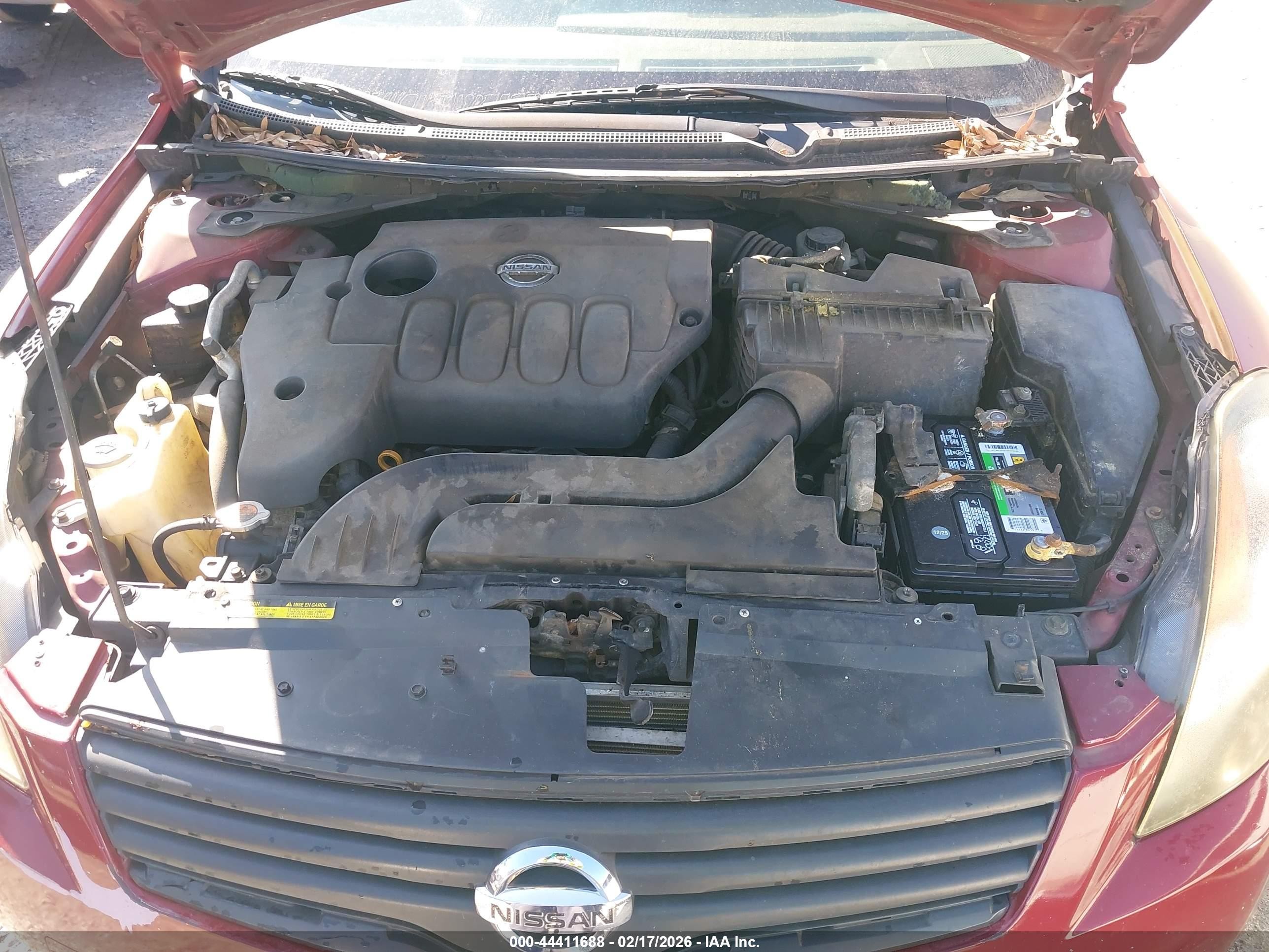 2007 Nissan Altima 2.5 S Burgundy vin: 1N4AL21E37N457700
