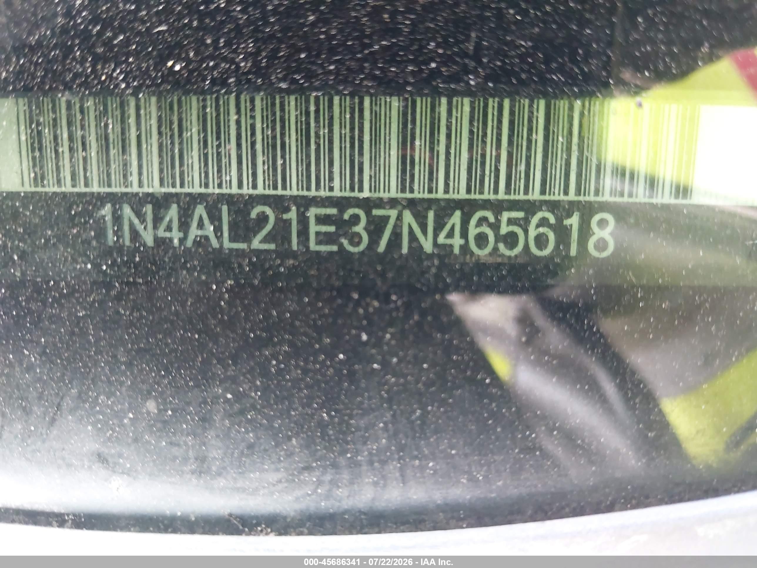 2007 Nissan Altima 2.5 S Gray vin: 1N4AL21E37N465618