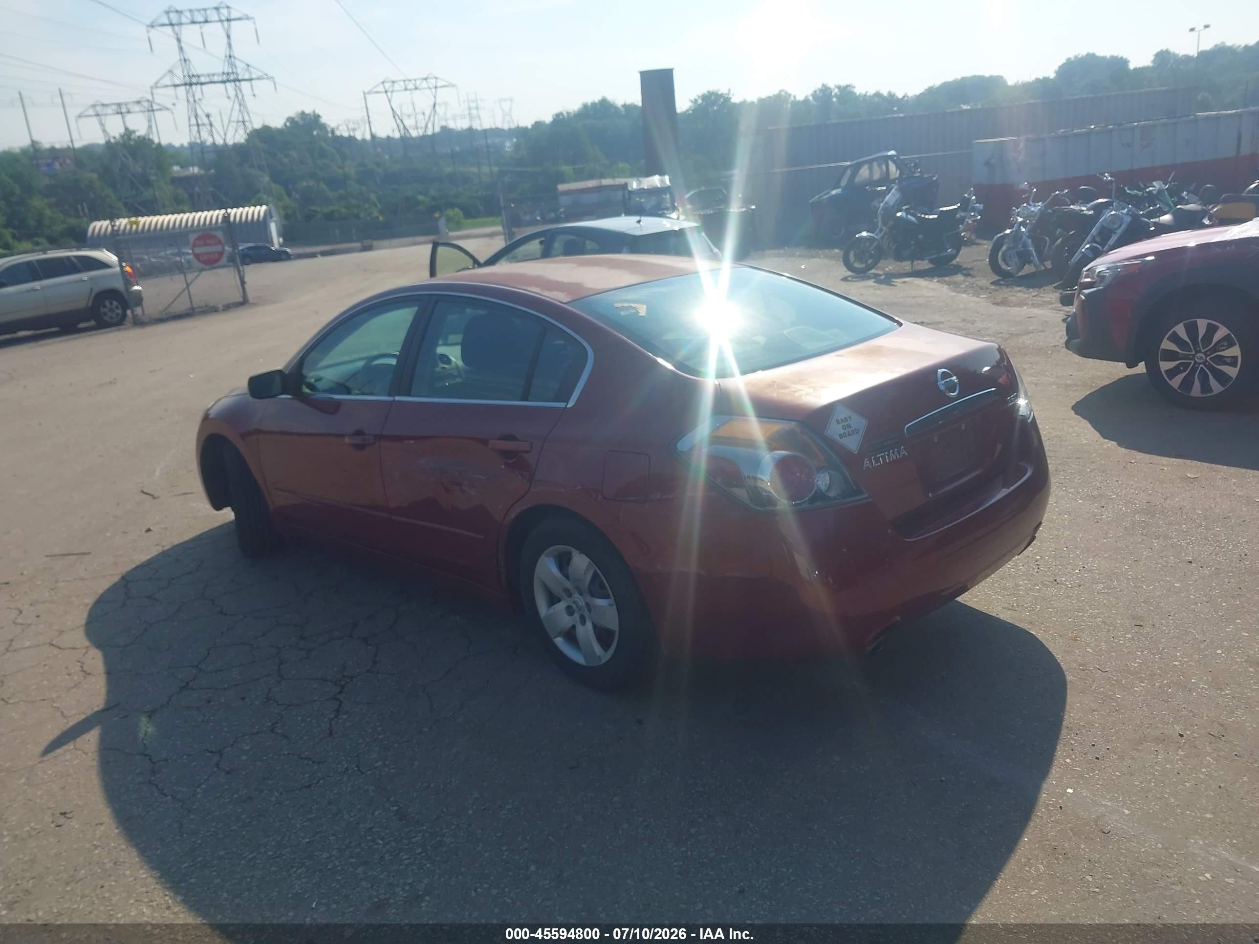 2008 Nissan Altima 2.5 S Красный vin: 1N4AL21E38C167583