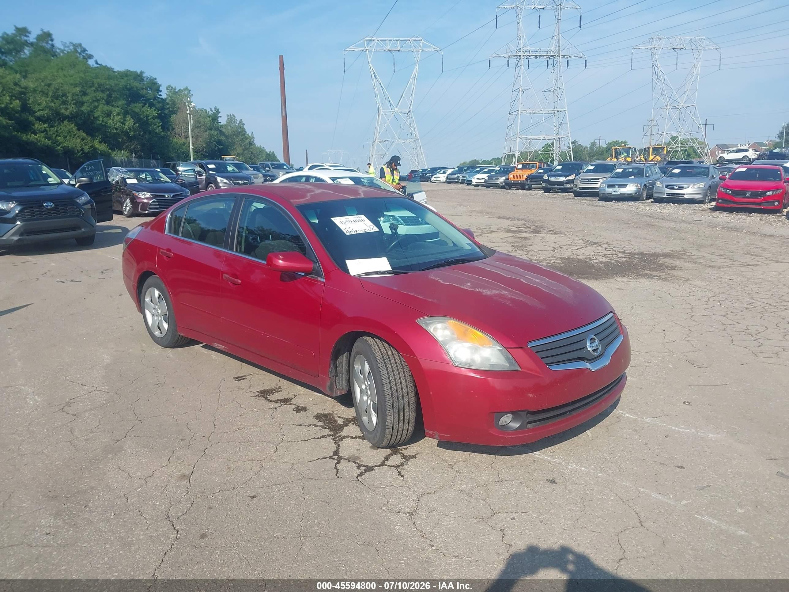 2008 Nissan Altima 2.5 S Красный vin: 1N4AL21E38C167583