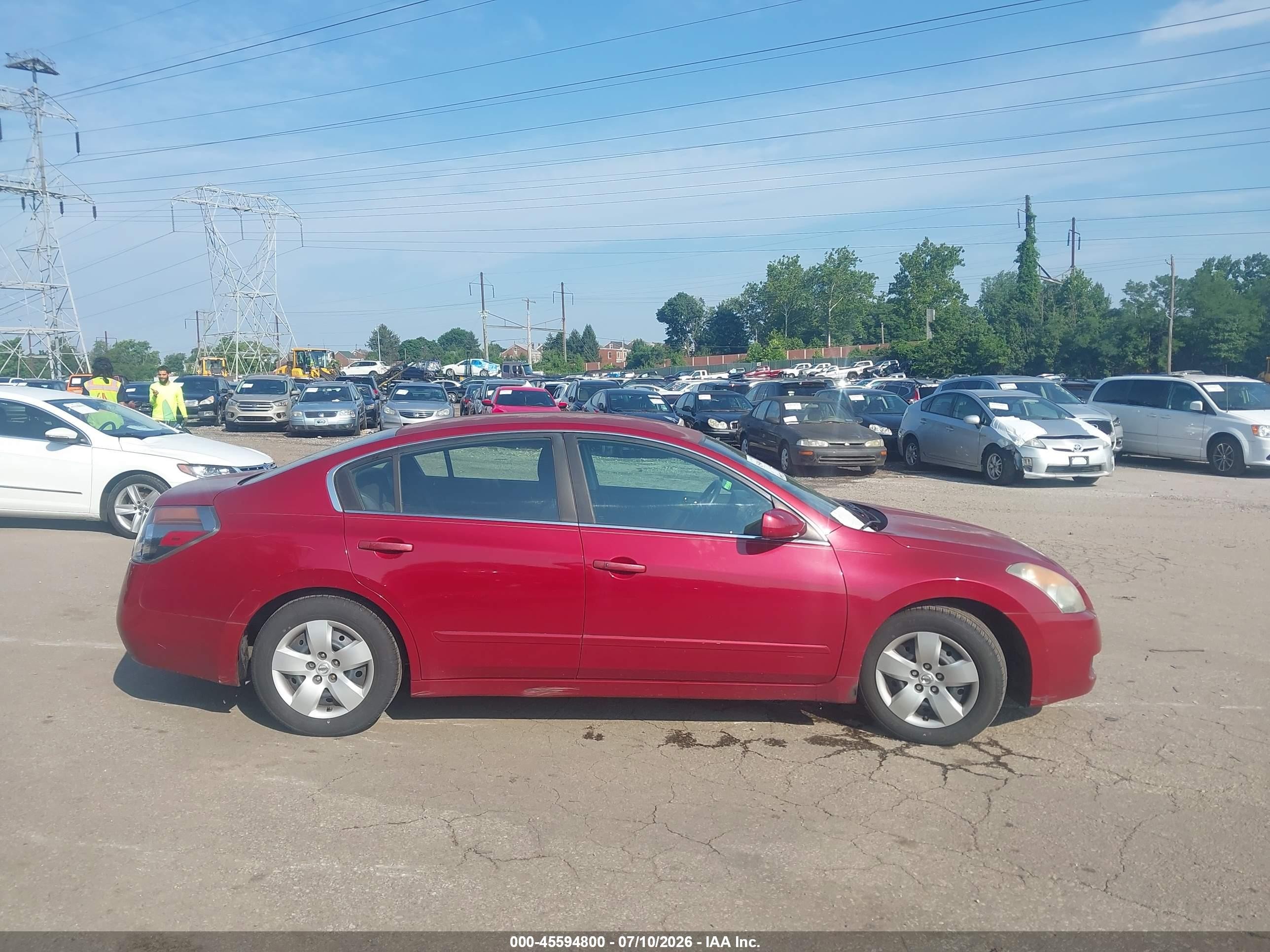 2008 Nissan Altima 2.5 S Красный vin: 1N4AL21E38C167583