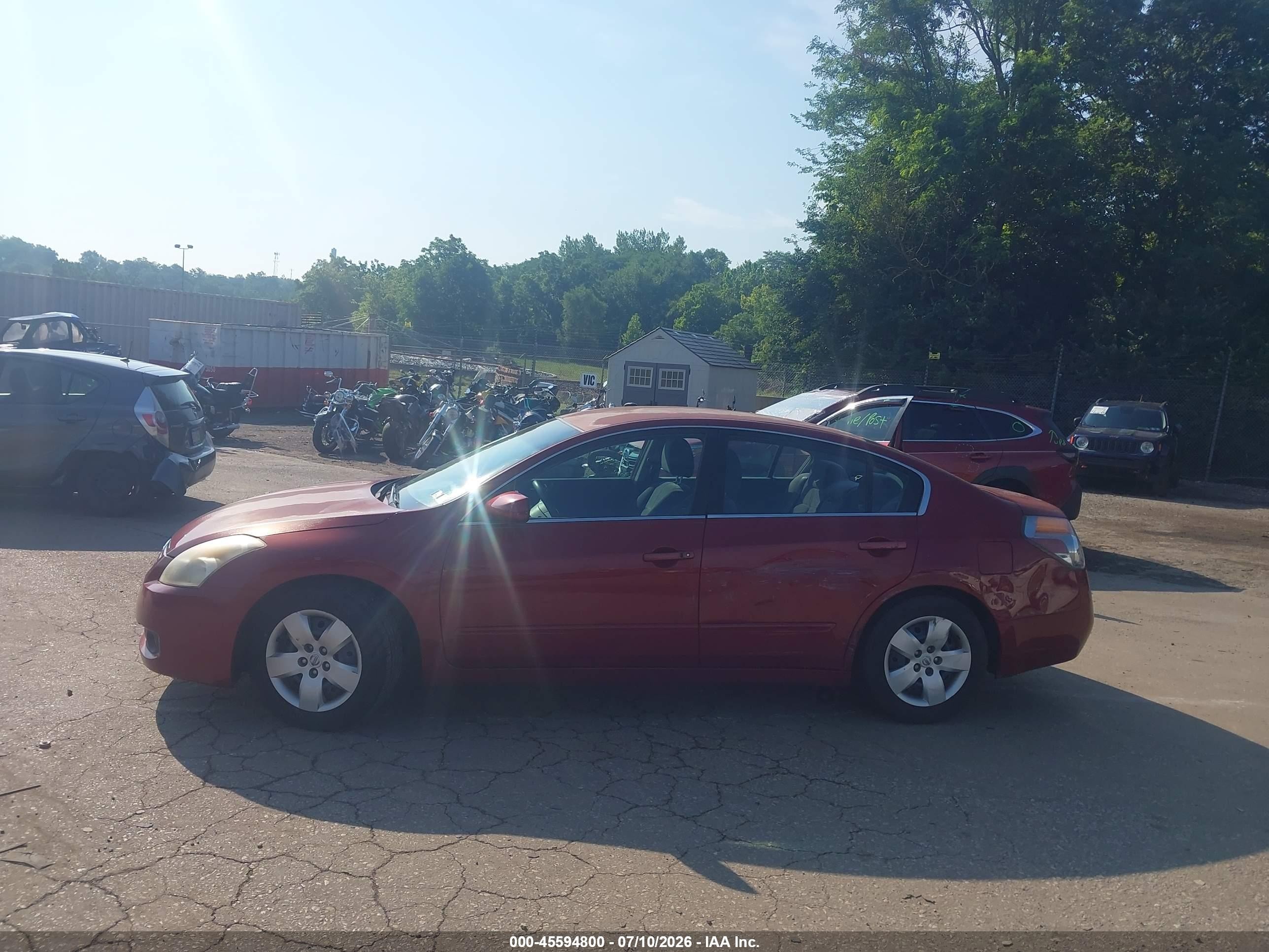 2008 Nissan Altima 2.5 S Красный vin: 1N4AL21E38C167583
