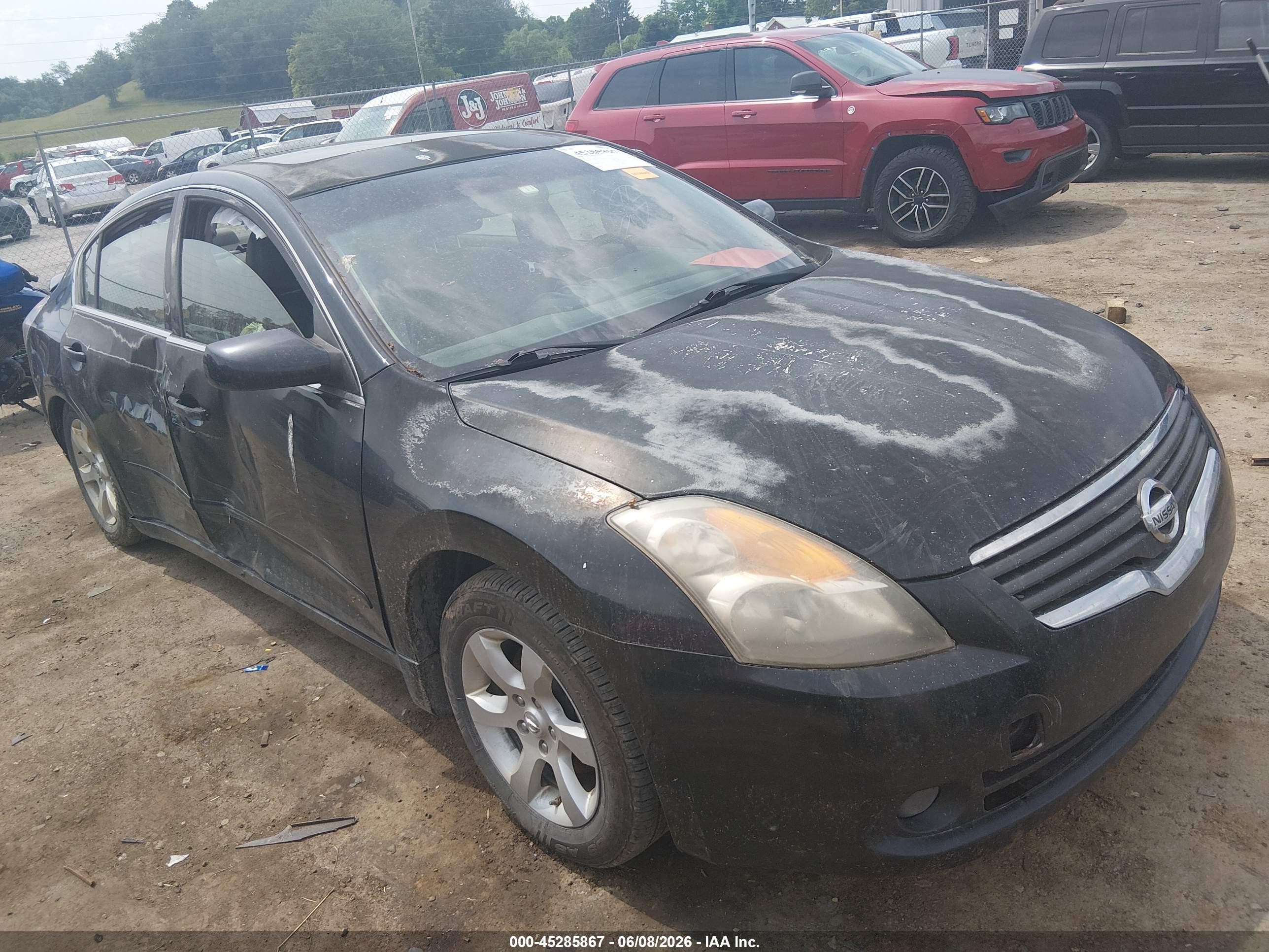 2008 Nissan Altima 2.5 S Black vin: 1N4AL21E38C197666