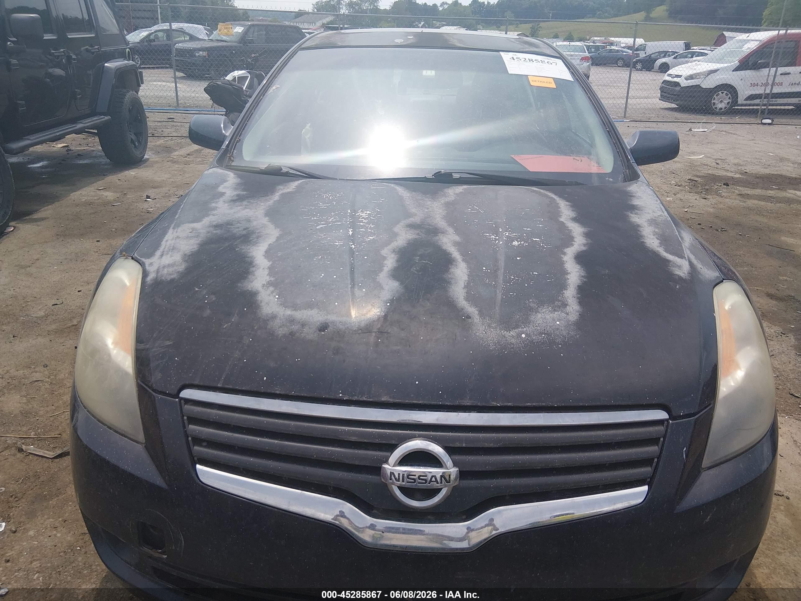 2008 Nissan Altima 2.5 S Black vin: 1N4AL21E38C197666