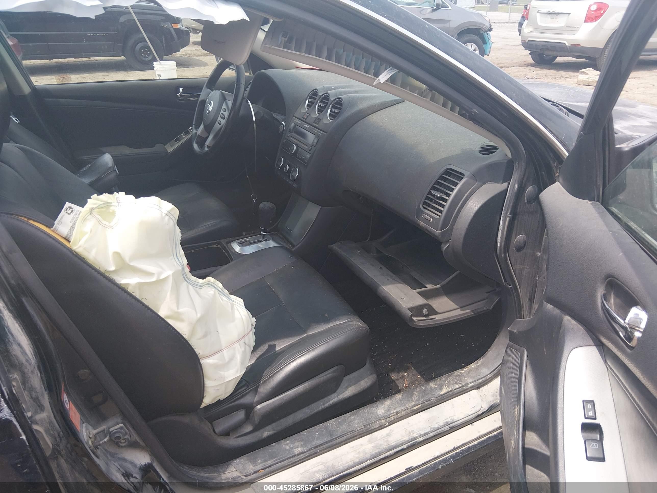2008 Nissan Altima 2.5 S Black vin: 1N4AL21E38C197666