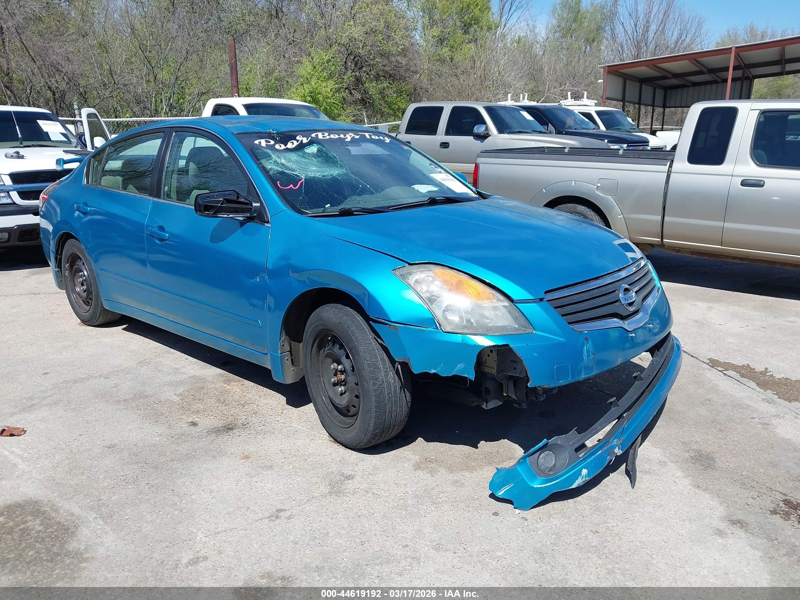 2008 Nissan Altima 2.5 S Blue vin: 1N4AL21E38N424536